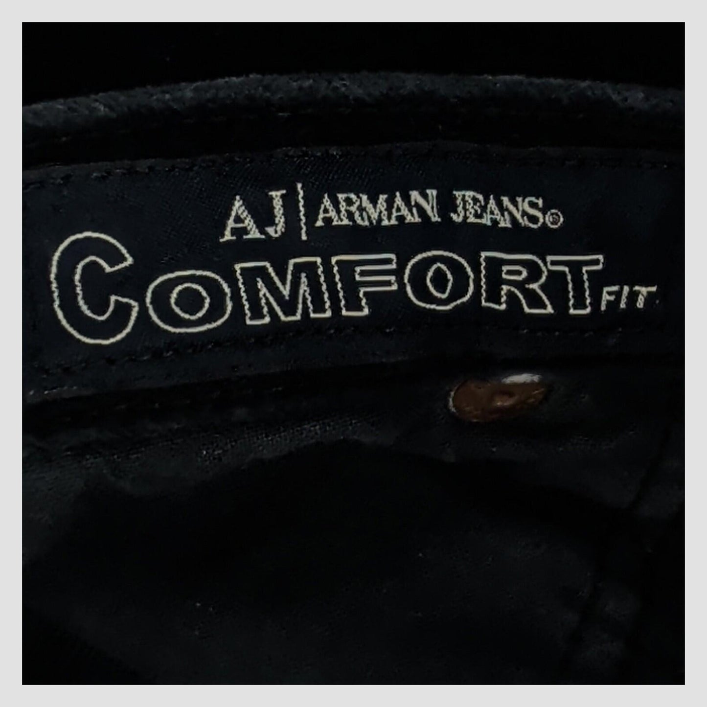 Armani Jeans Mens Black Corduroy Trousers Comfort Fit Made in Italy Size 29 by Armani Jeans – | RewearableUK