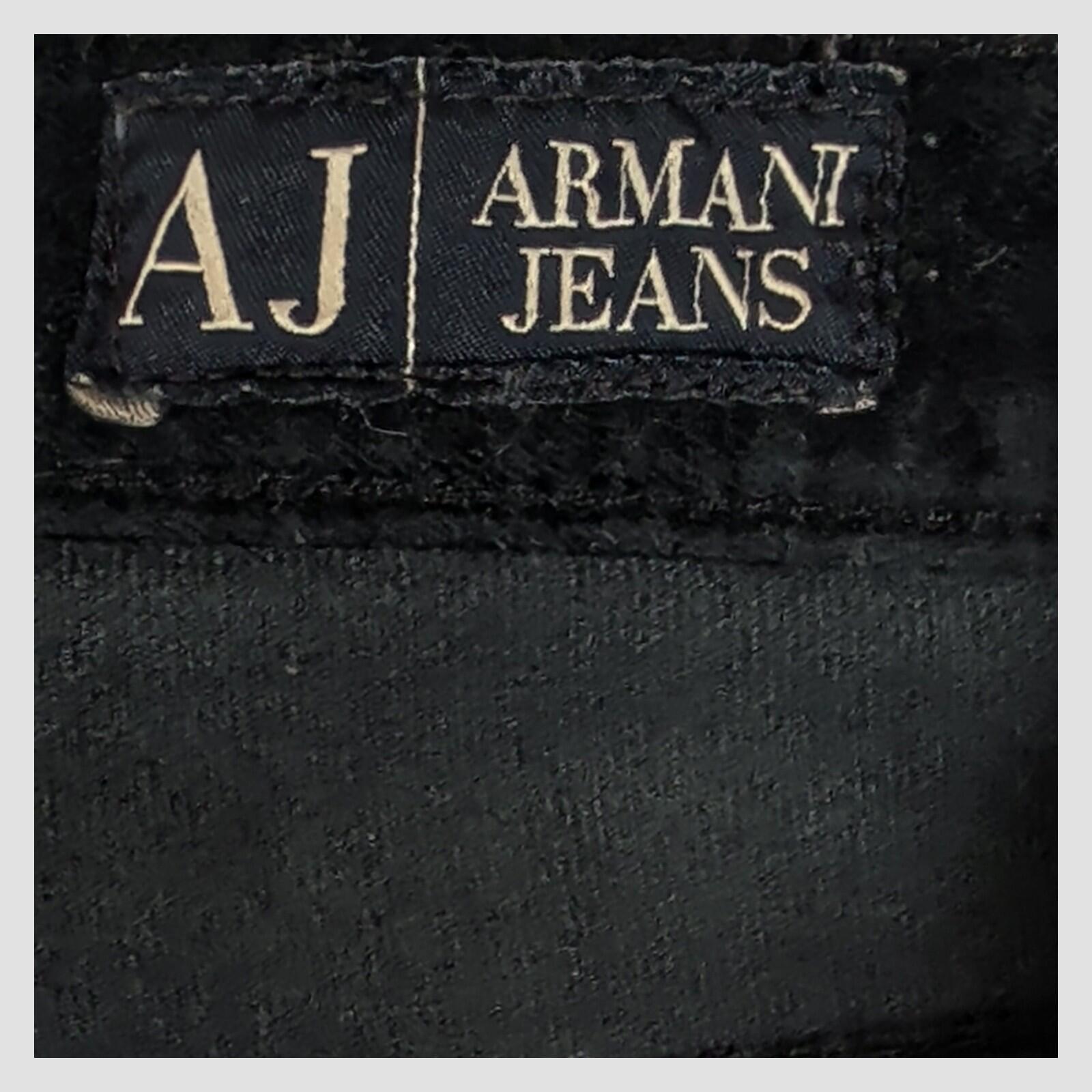 Armani Jeans Mens Black Corduroy Trousers Comfort Fit Made in Italy Size 29 by Armani Jeans – | RewearableUK