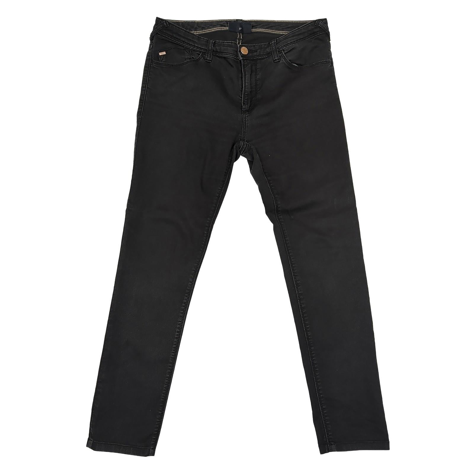 Armani Jeans Women Size 27 Black Orchid J28 Slim Fit Skinny Designer Trousers by Armani Jeans – | RewearableUK