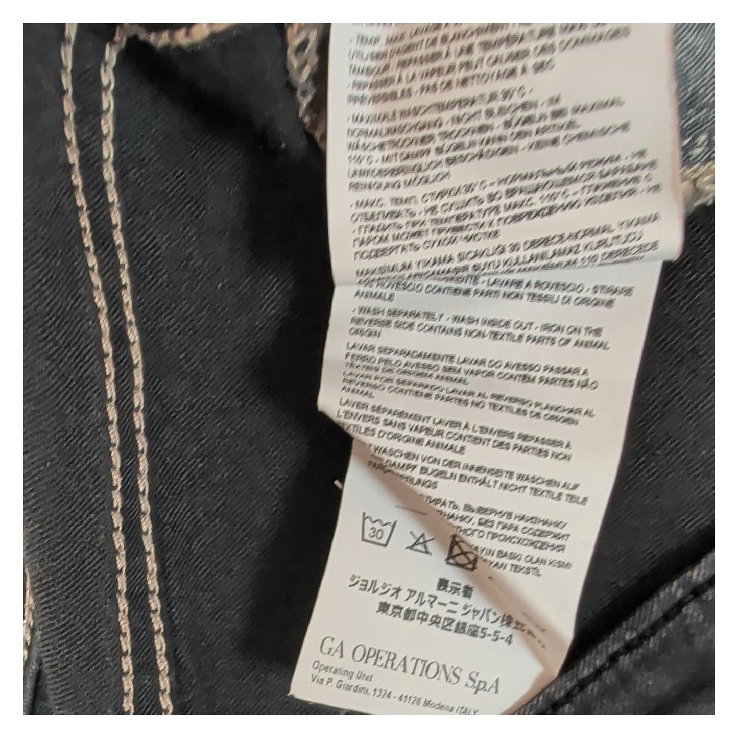 Armani Jeans Women Size 27 Black Orchid J28 Slim Fit Skinny Designer Trousers by Armani Jeans – | RewearableUK