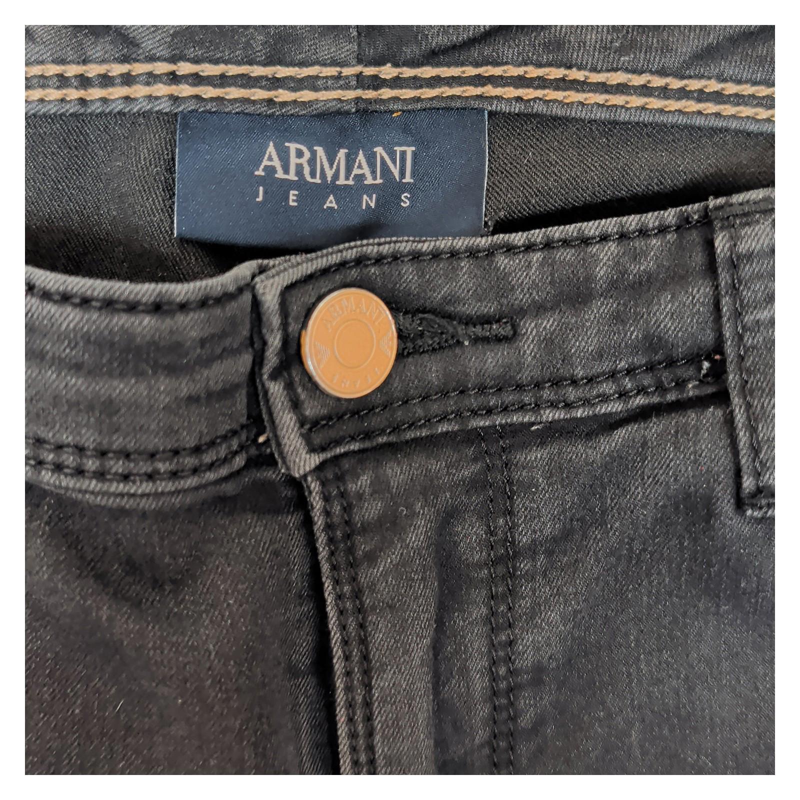 Armani Jeans Women Size 27 Black Orchid J28 Slim Fit Skinny Designer Trousers by Armani Jeans – | RewearableUK