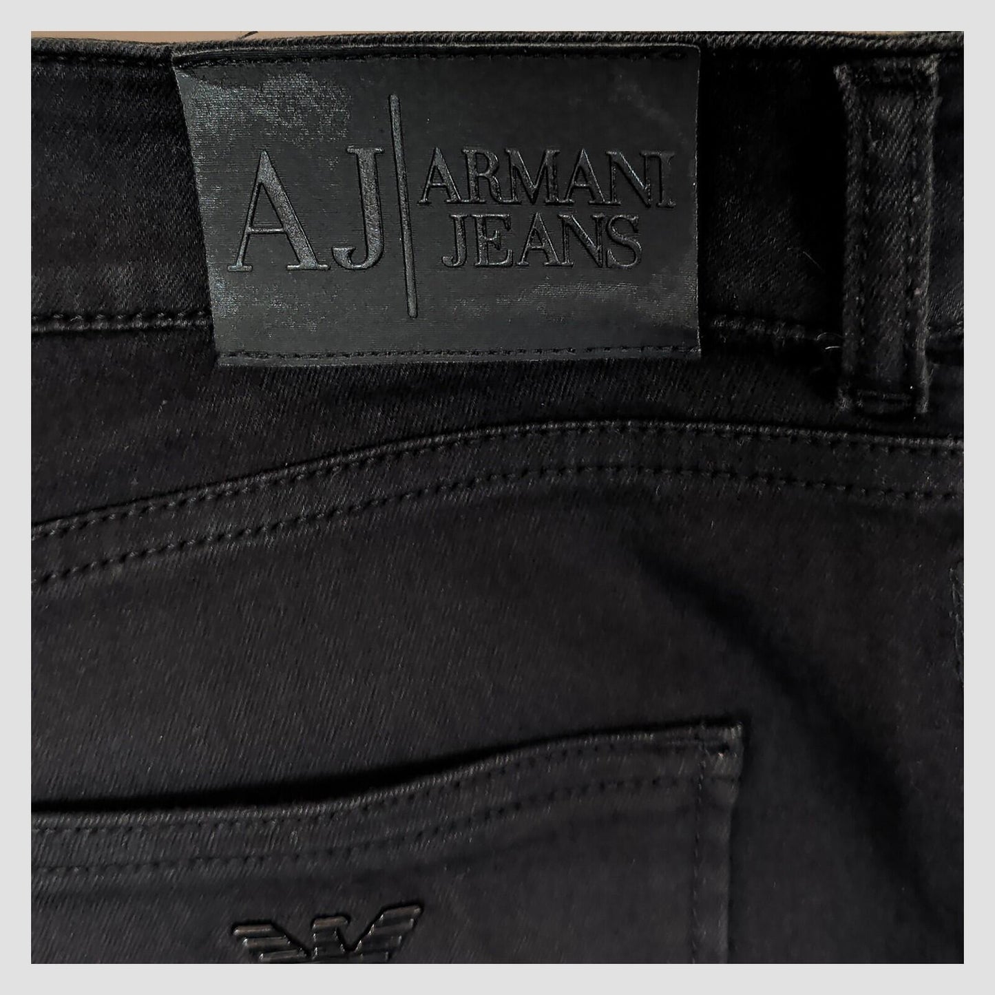 Armani Jeans Womens Black Slim Straight Stretch Jeans Size W28 by Armani Jeans – JEANS | RewearableUK