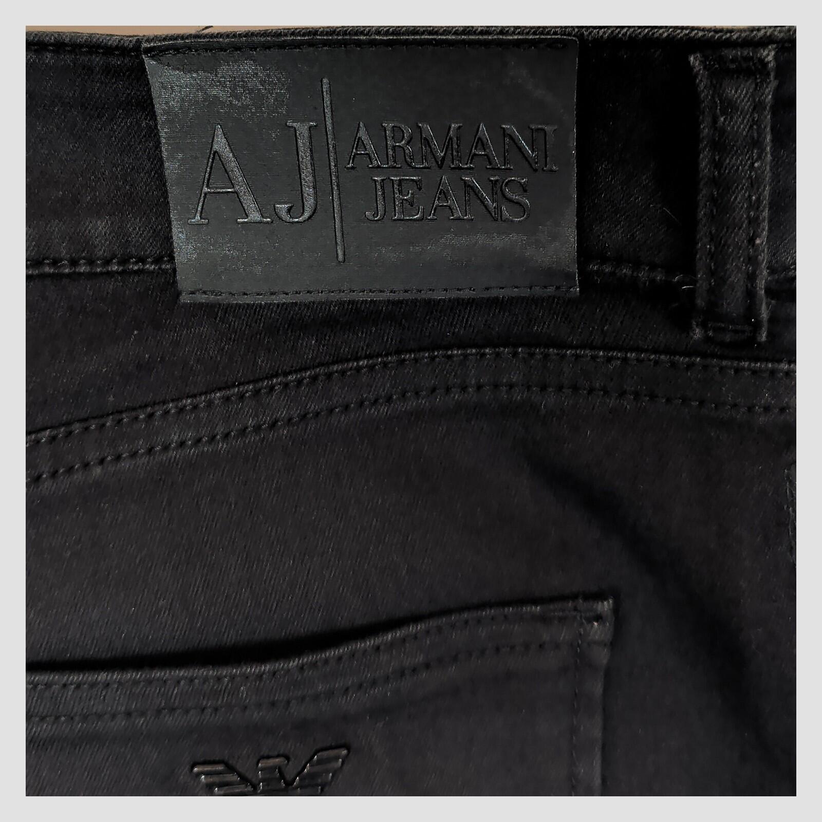Armani Jeans Womens Black Slim Straight Stretch Jeans Size W28 by Armani Jeans – JEANS | RewearableUK
