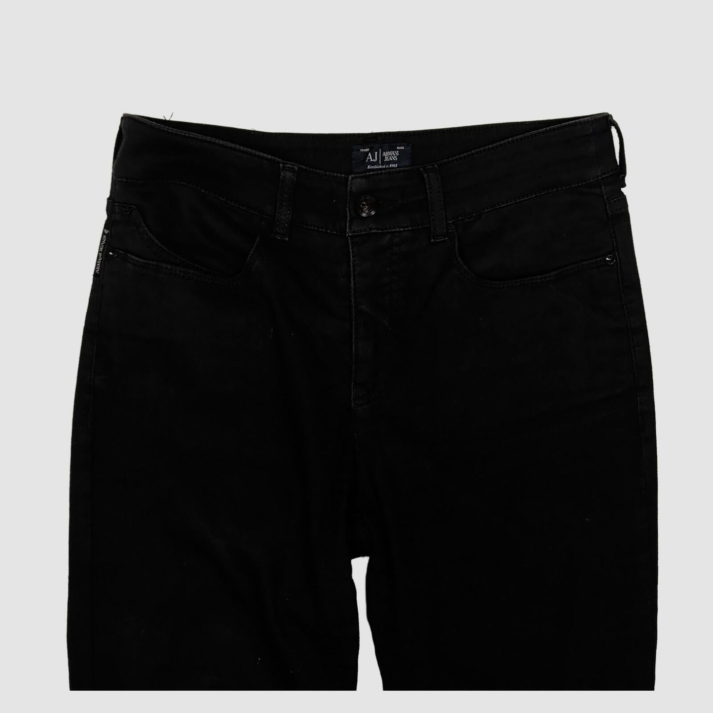 Armani Jeans Womens Black Slim Straight Stretch Jeans Size W28 by Armani Jeans – JEANS | RewearableUK