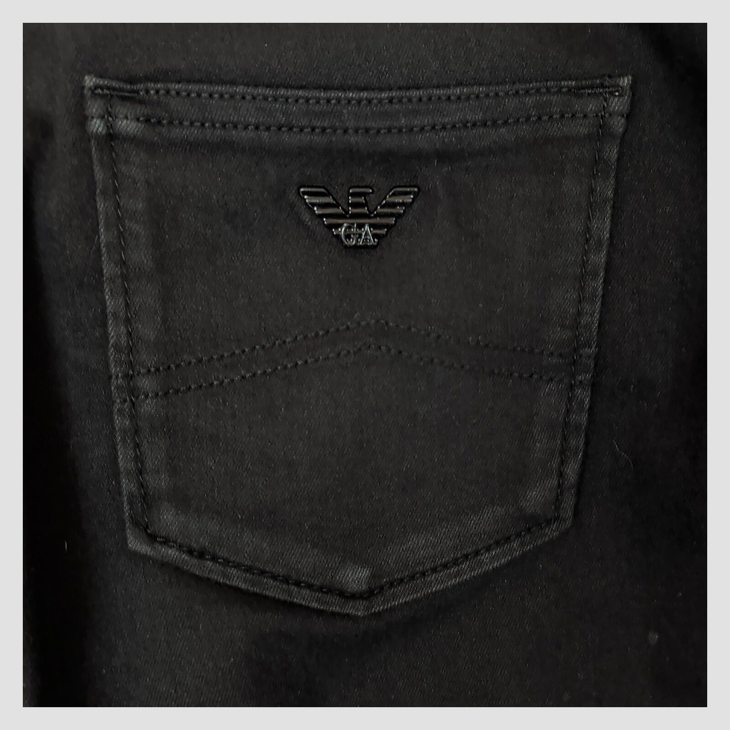 Armani Jeans Womens Black Slim Straight Stretch Jeans Size W28 by Armani Jeans – JEANS | RewearableUK