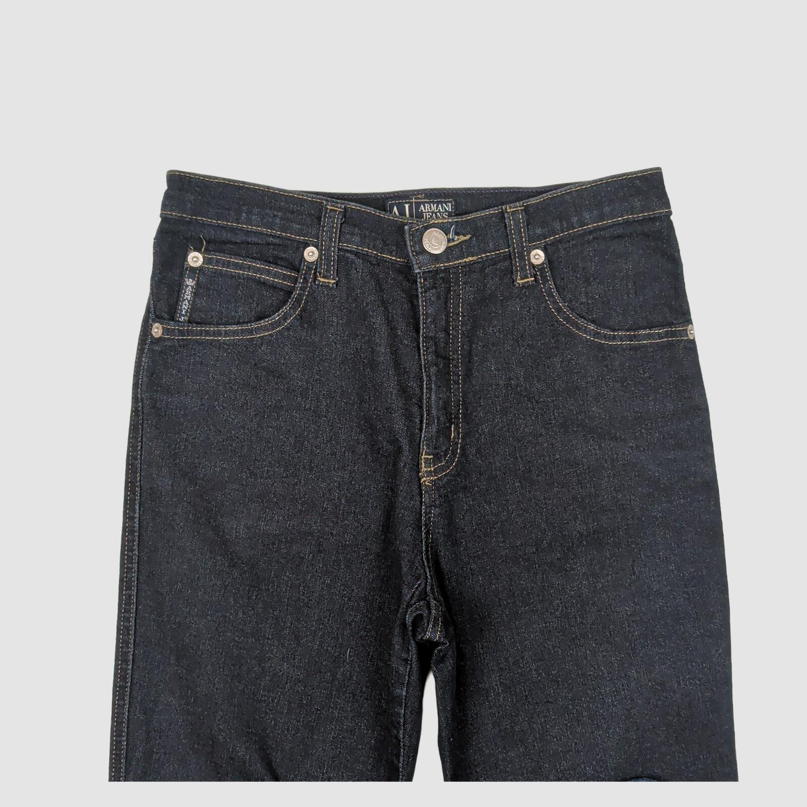 Armani Jeans Womens Comfort Fit Dark Blue Denim Trousers Made In Italy Size 27 by Armani Jeans – | RewearableUK