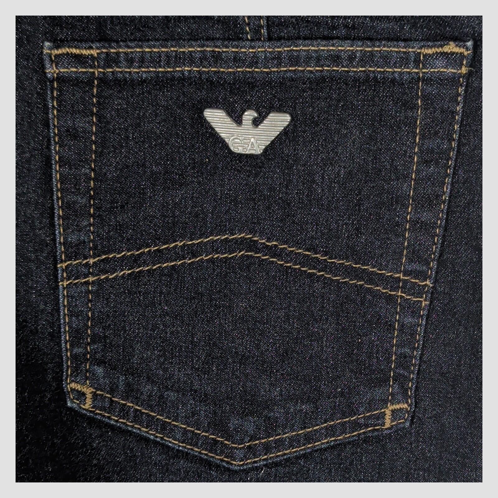 Armani Jeans Womens Comfort Fit Dark Blue Denim Trousers Made In Italy Size 27 by Armani Jeans – | RewearableUK