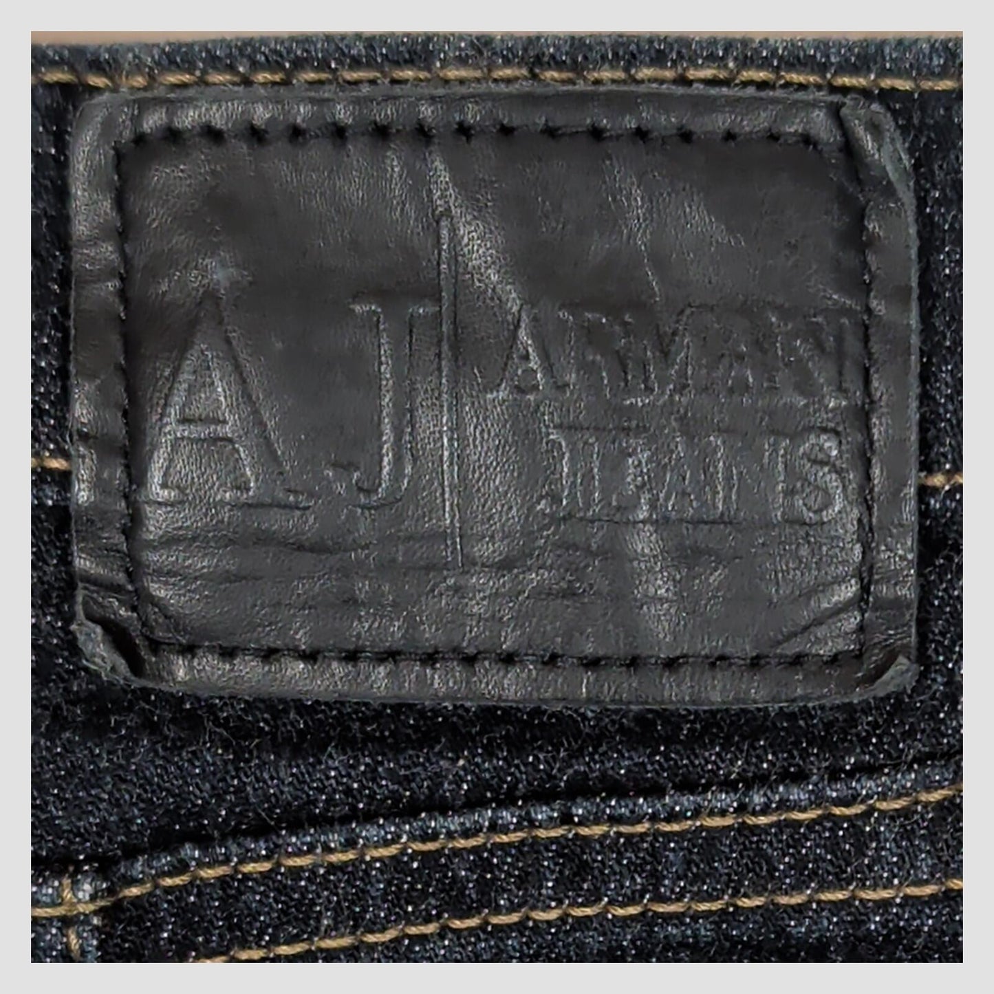 Armani Jeans Womens Comfort Fit Dark Blue Denim Trousers Made In Italy Size 27 by Armani Jeans – | RewearableUK