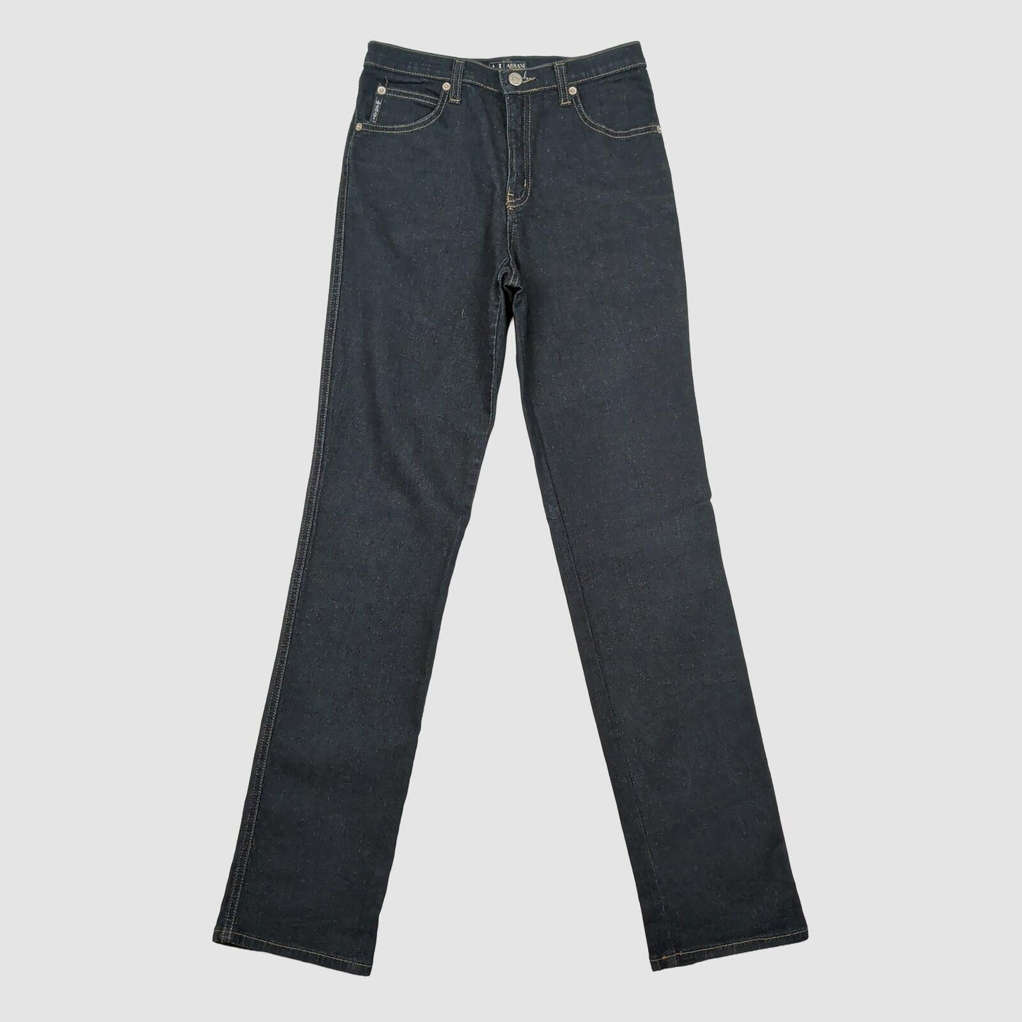 Armani Jeans Womens Comfort Fit Dark Blue Denim Trousers Made In Italy Size 27 by Armani Jeans – | RewearableUK