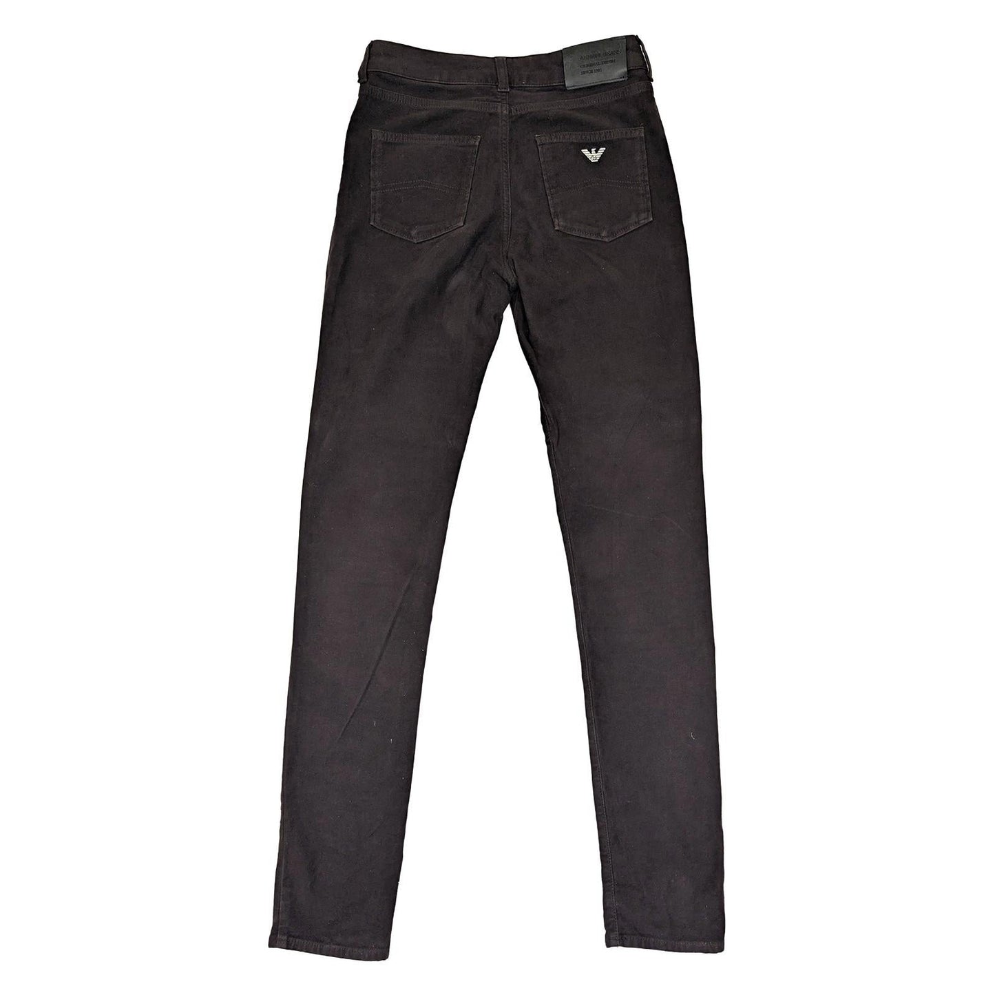armani jeans womens dark brown soft stretch trousers slim pants size 27 by Armani Jeans – | RewearableUK