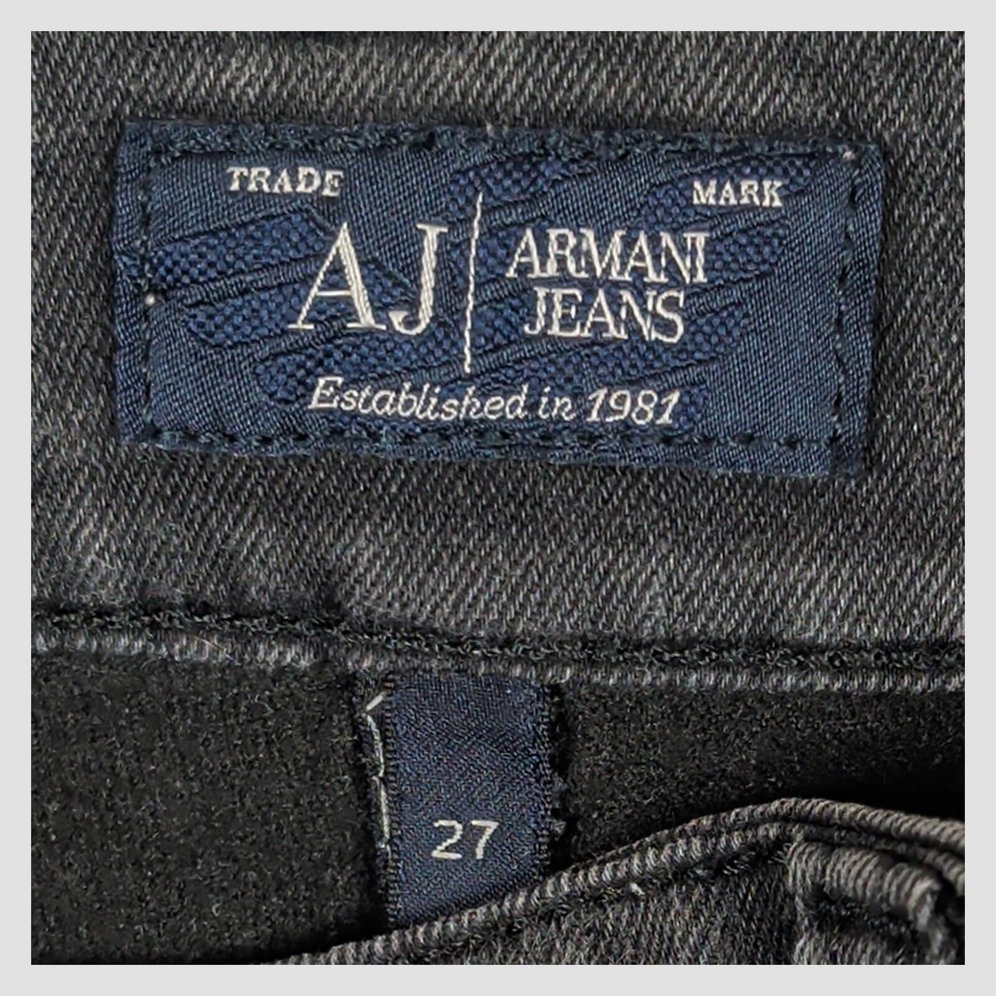 Armani Jeans Womens Grey Slim Fit Stretch Denim Jeans Size 27 by Armani Jeans – | RewearableUK