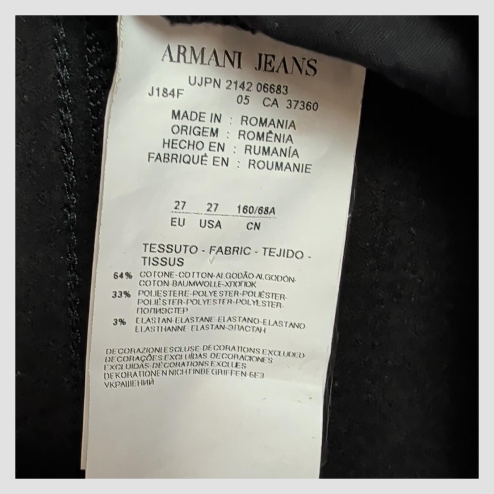 Armani Jeans Womens Grey Slim Fit Stretch Denim Jeans Size 27 by Armani Jeans – | RewearableUK