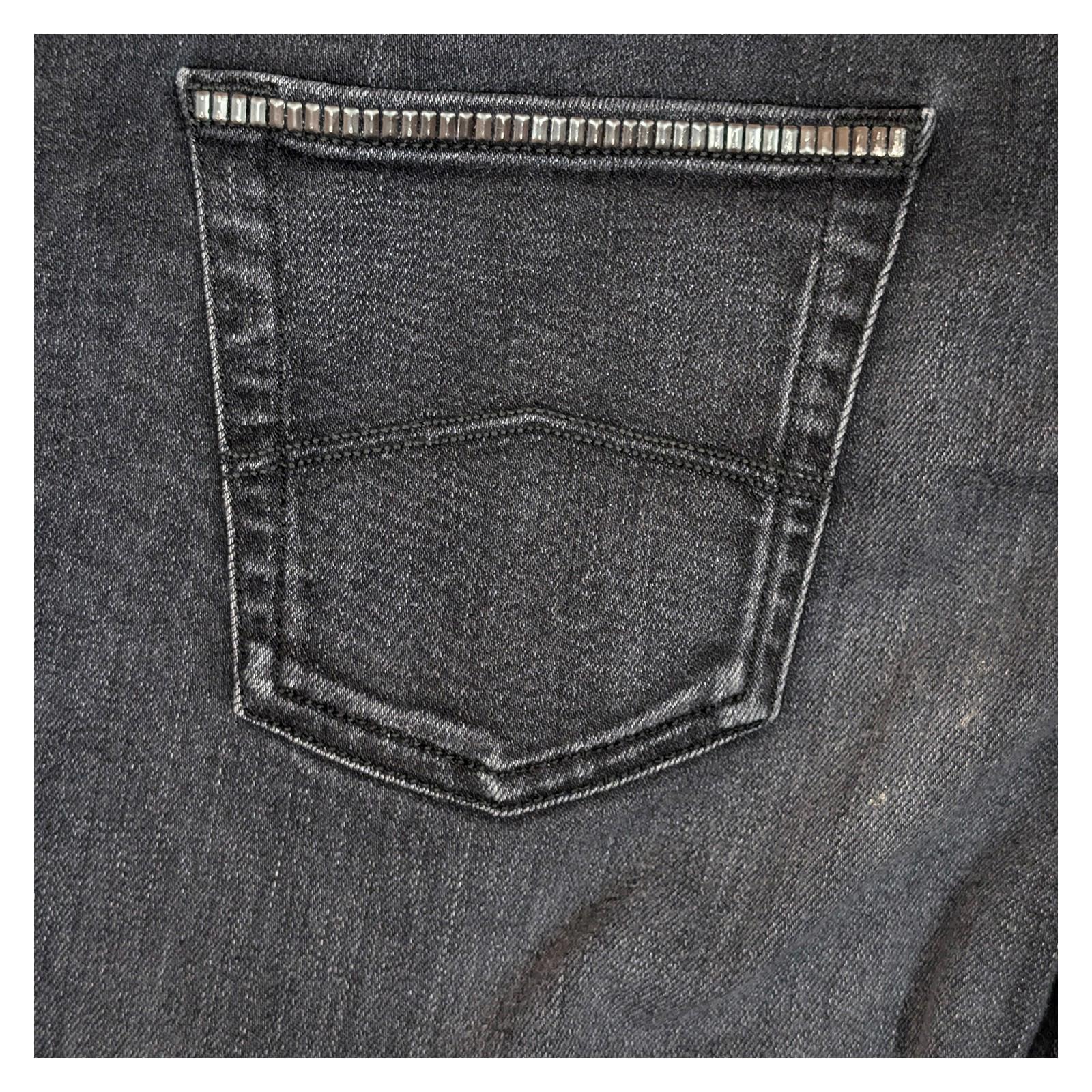 Armani Jeans Women's Magnolia Straight Leg W27 Black Studded Eagle Logo Stretch by Armani Jeans – | RewearableUK