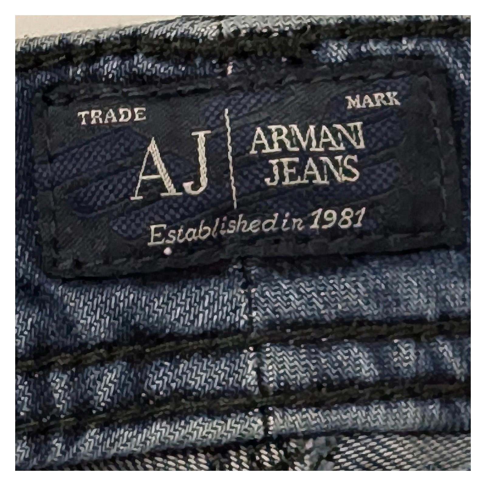Armani Jeans Women's Size W29 L29 Blue Slim Fit Denim Stretch Metal Eagle Logo by Armani Jeans – | RewearableUK