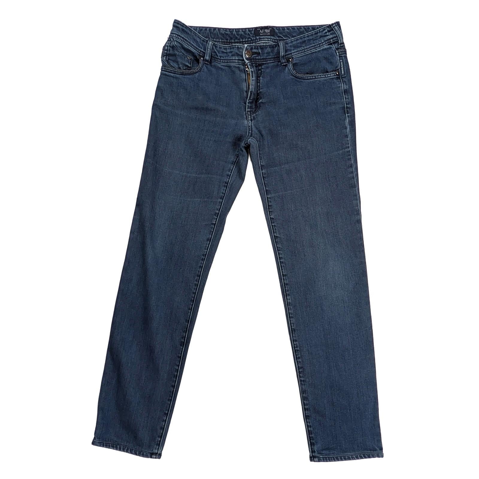 Armani Jeans Women's Size W29 L29 Blue Slim Fit Denim Stretch Metal Eagle Logo by Armani Jeans – | RewearableUK