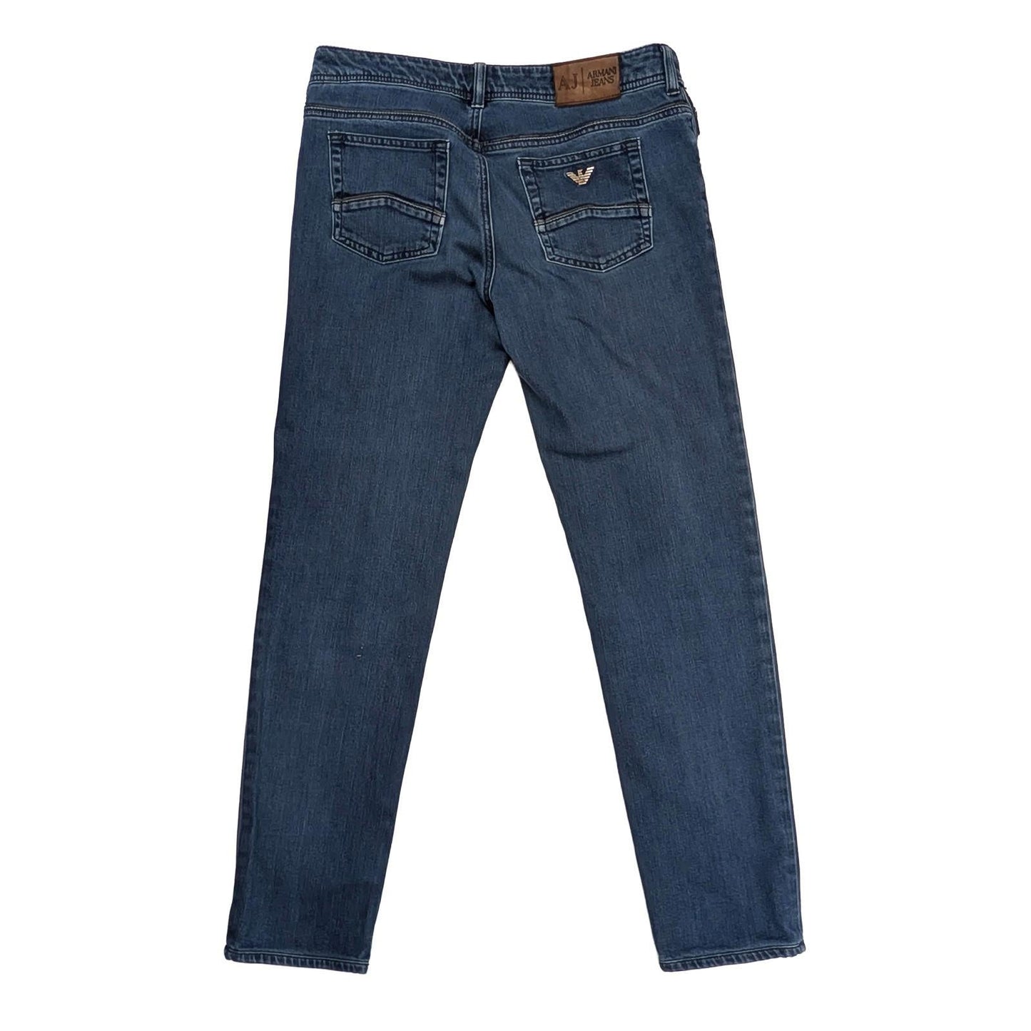 Armani Jeans Women's Size W29 L29 Blue Slim Fit Denim Stretch Metal Eagle Logo by Armani Jeans – | RewearableUK