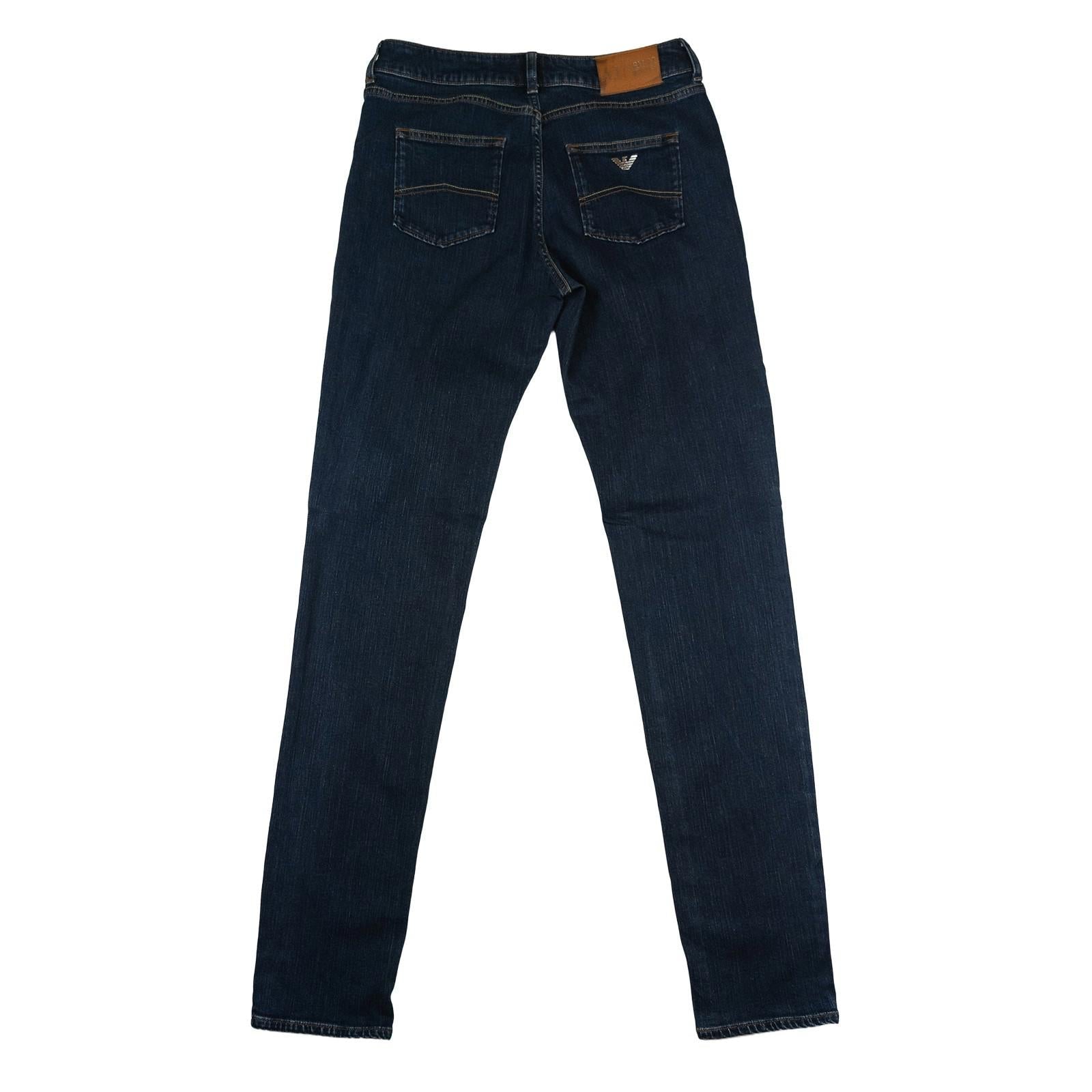 Armani Jeans Women's Skinny Jeans W30 Dark Blue Metal Eagle Logo Stretch Denim by Armani Jeans – | RewearableUK