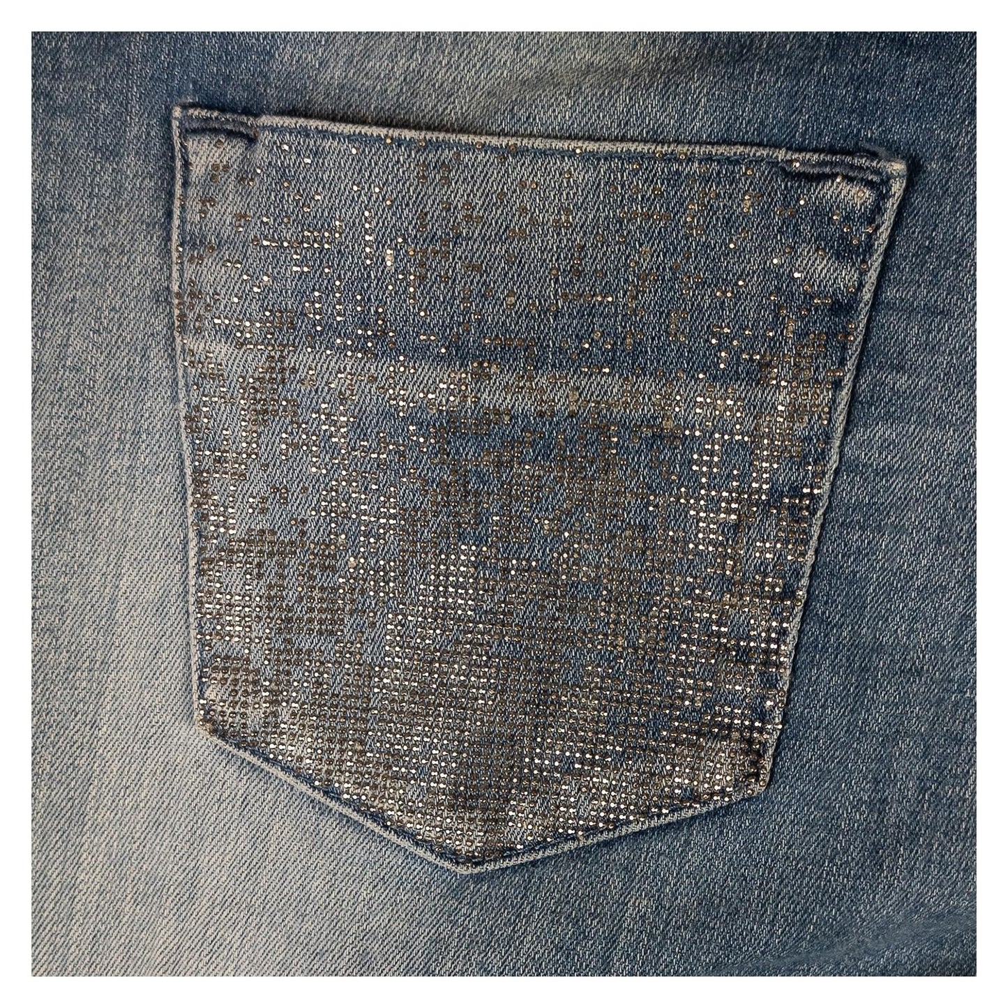 Armani Jeans Women's W29 Regular Fit Blue Denim Crystal Rhinestone Pockets Glam by Armani Jeans – | RewearableUK