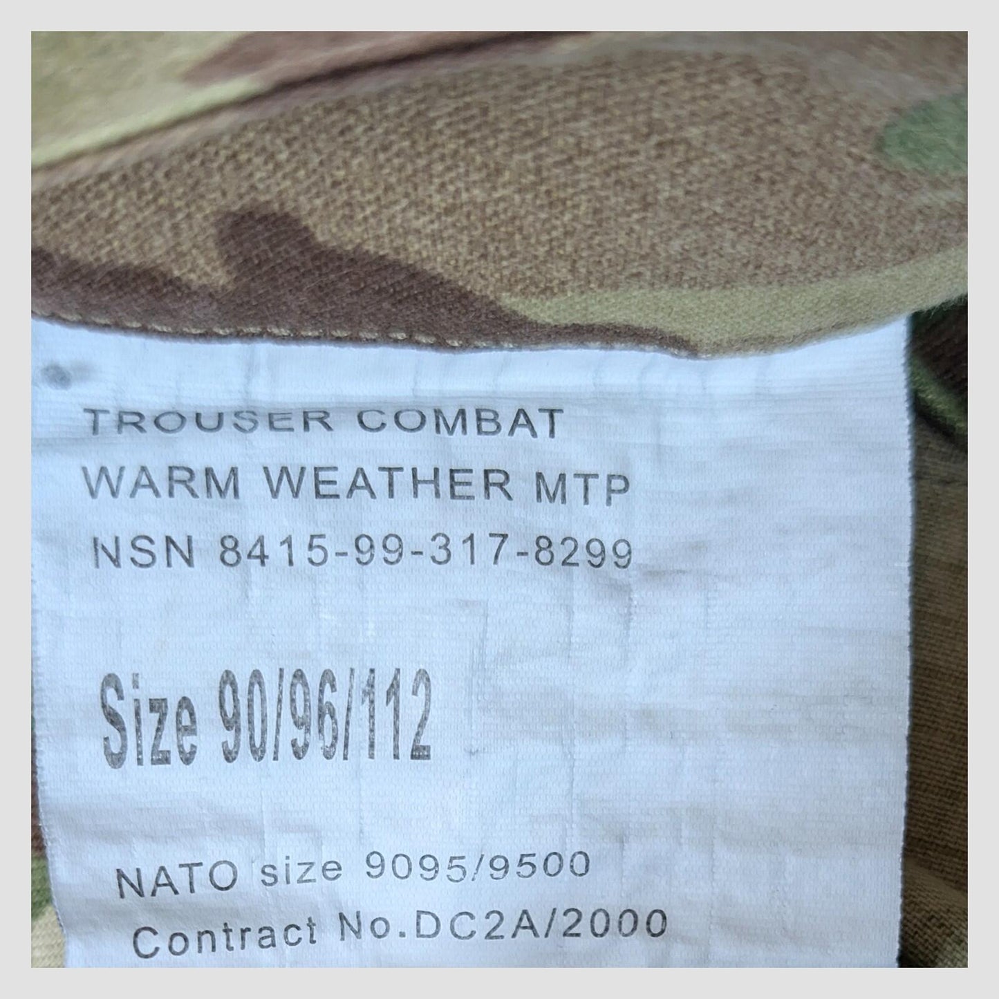 authentic british army mtp camo warm weather combat cargo trousers 90/96/112 by RewearableUK – | RewearableUK