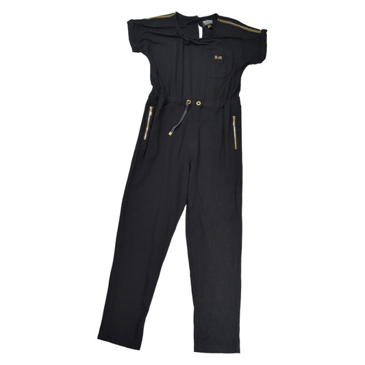 Barbour International Pace Jumpsuit UK 10 Black Gold Zip Tapered Leg – product photo 1 | RewearableUK