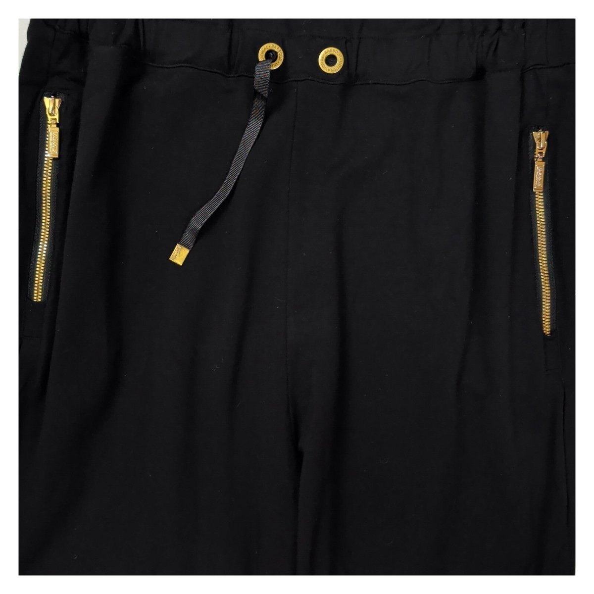 Barbour International Pace Jumpsuit UK 10 Black Gold Zip Tapered Leg – product photo 5 | RewearableUK