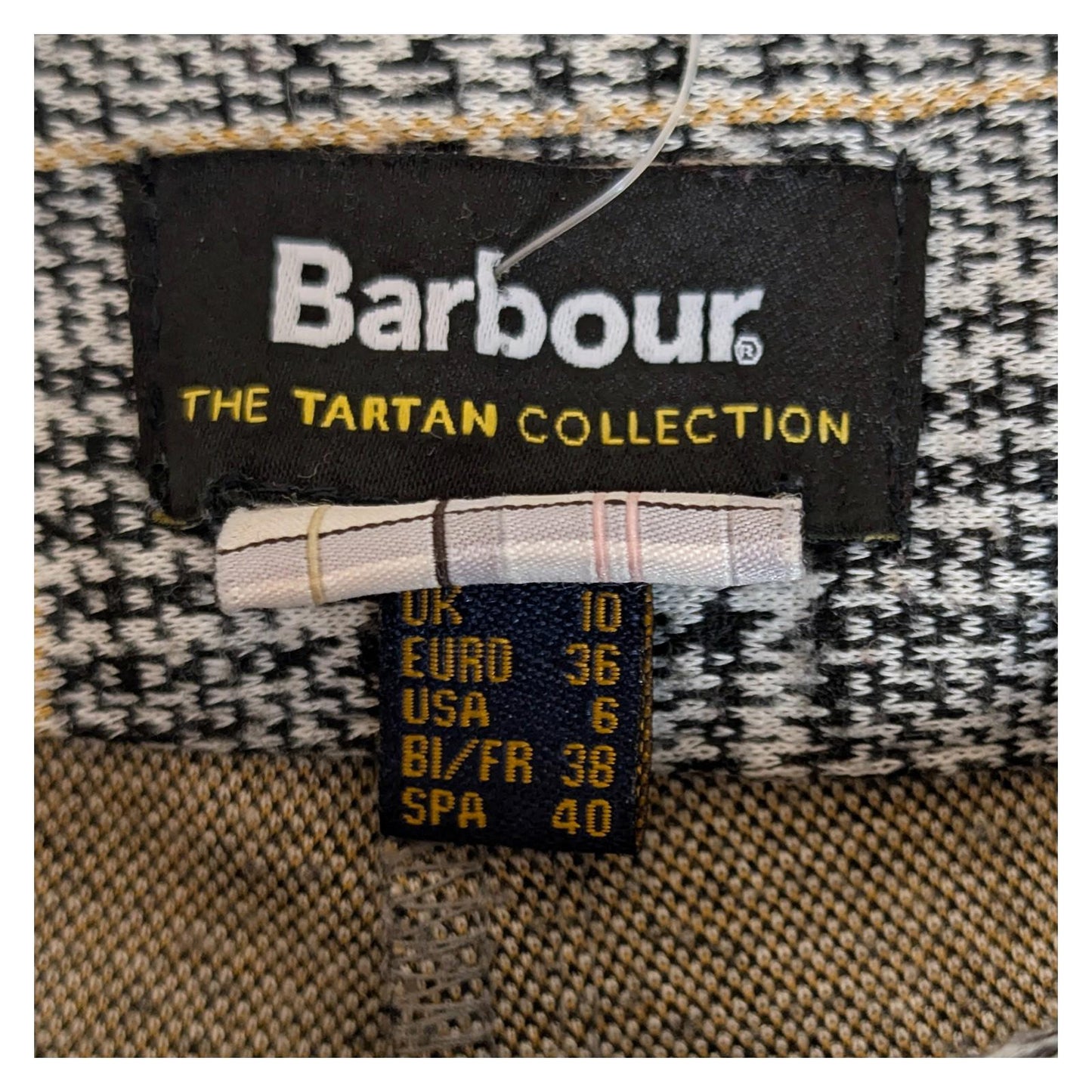 barbour women size 10 grey lothian tartan check slim straight trousers pants nwo by Barbour – | RewearableUK