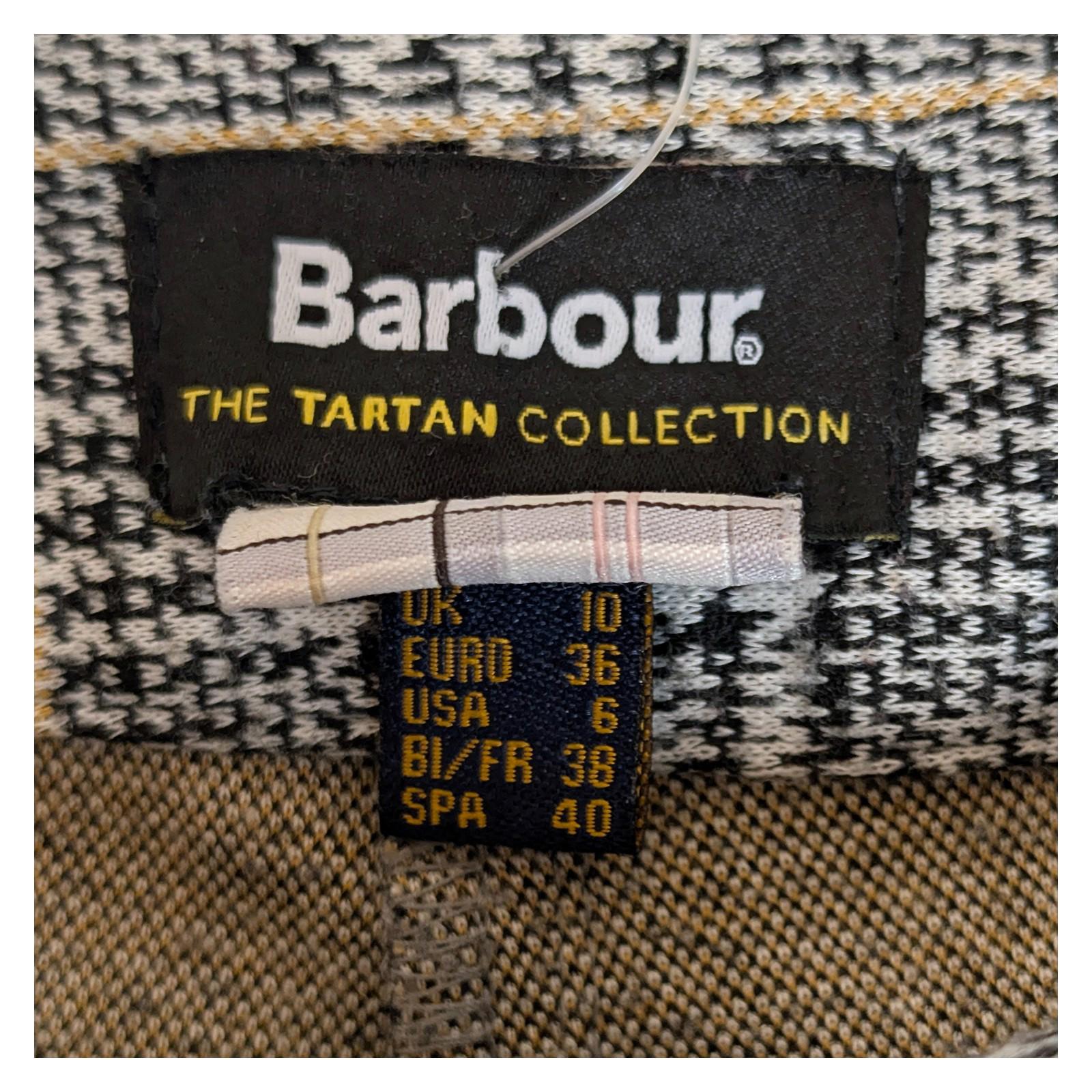 barbour women size 10 grey lothian tartan check slim straight trousers pants nwo by Barbour – | RewearableUK