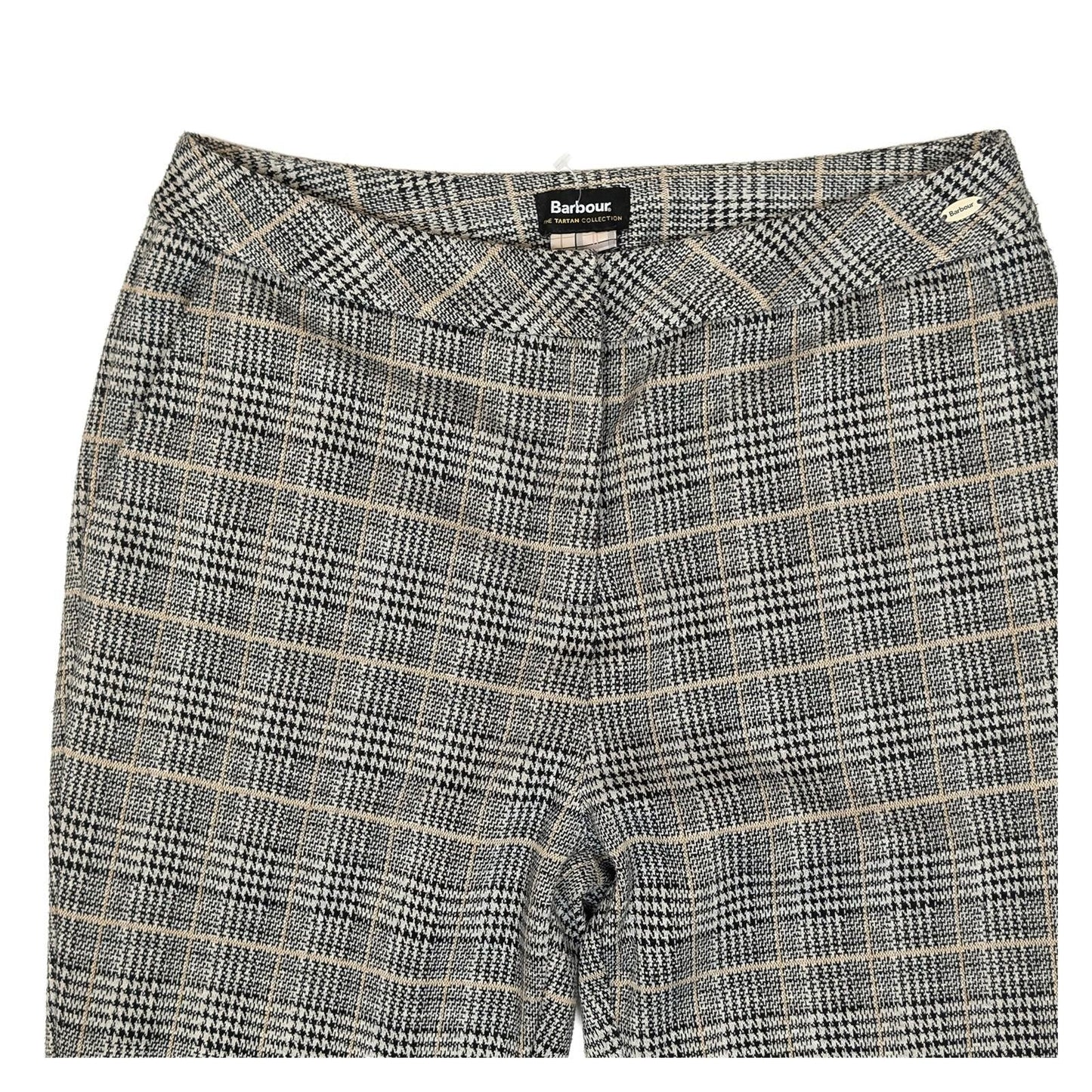 barbour women size 10 grey lothian tartan check slim straight trousers pants nwo by Barbour – | RewearableUK