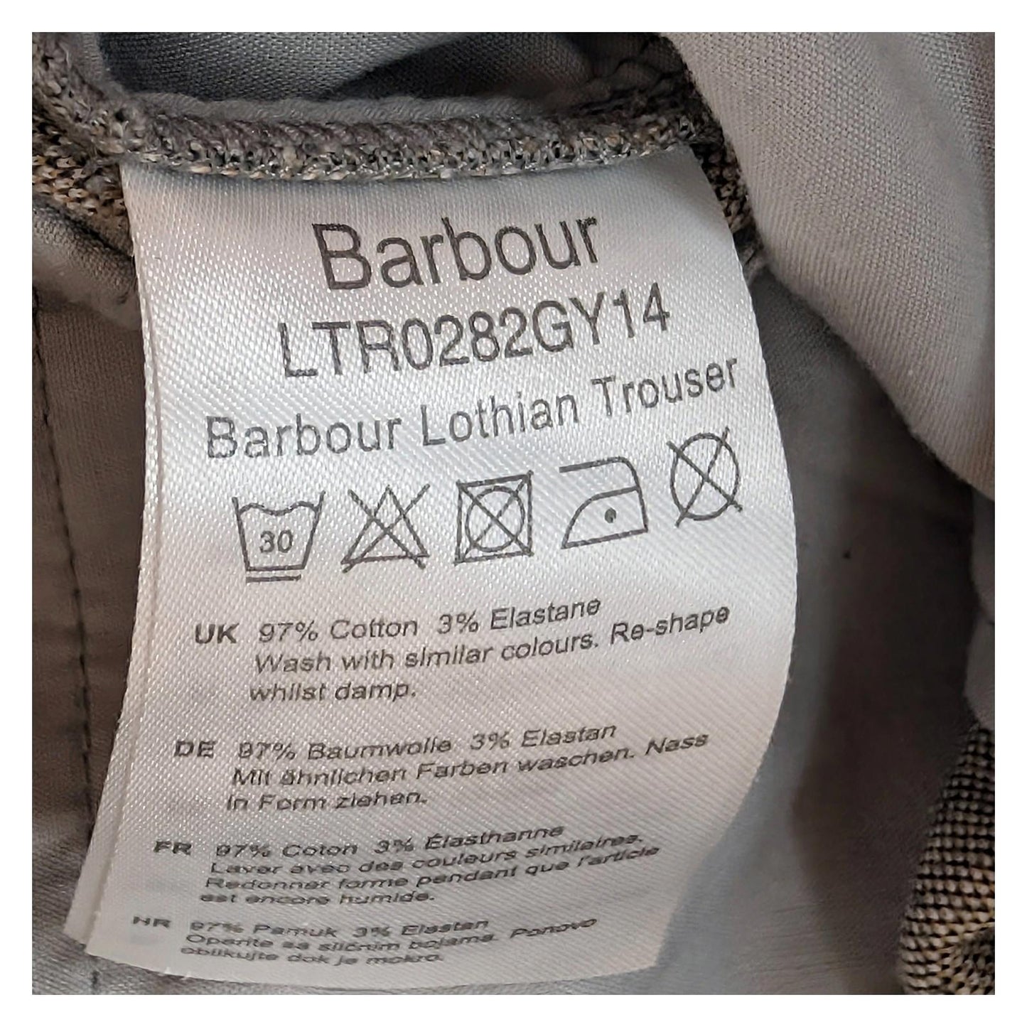 barbour women size 10 grey lothian tartan check slim straight trousers pants nwo by Barbour – | RewearableUK