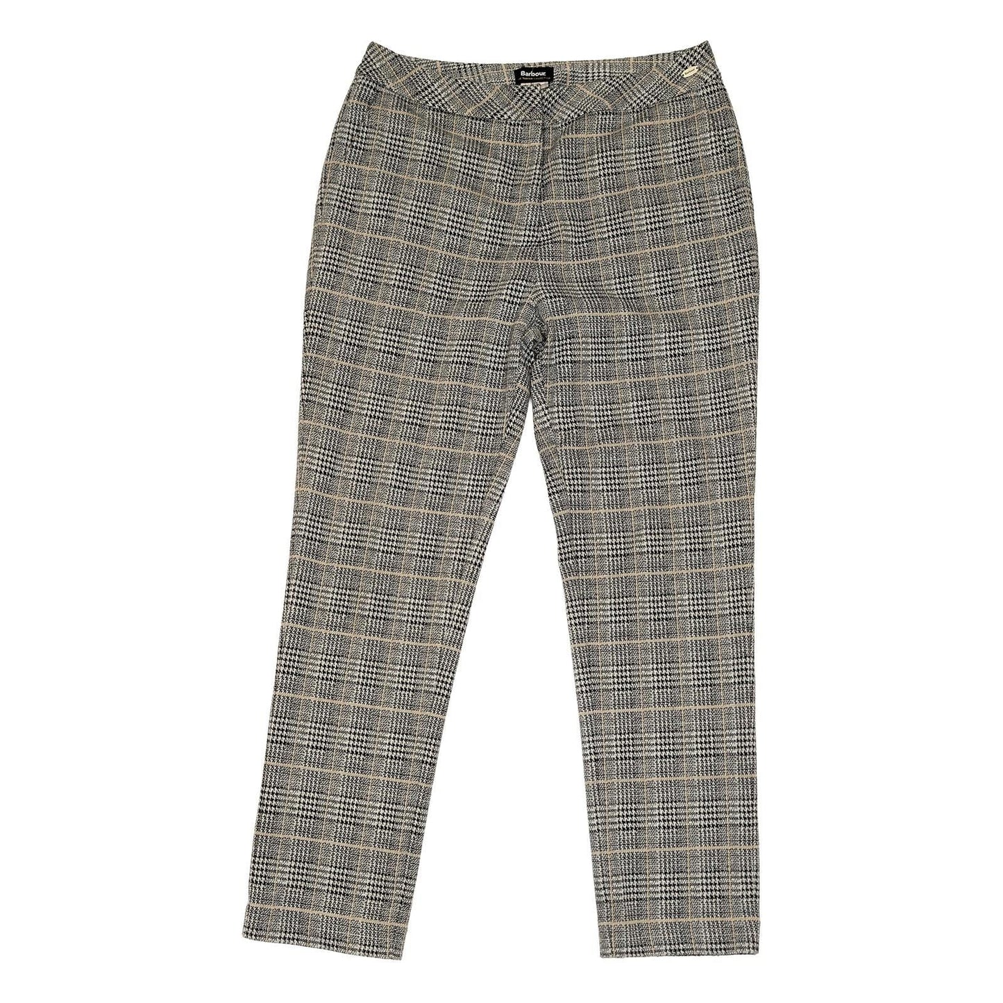 barbour women size 10 grey lothian tartan check slim straight trousers pants nwo by Barbour – | RewearableUK