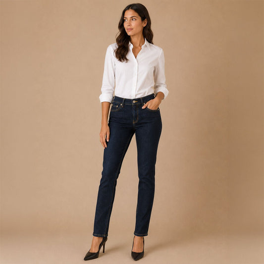 Barbour Women’s Skinny Jeans UK 14 Dark Blue Stretch Denim – JEANS product photo 1 | RewearableUK