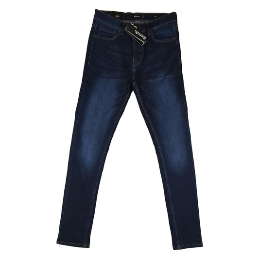 Bench Bench Skinny Fit Dark Blue Jeans W32 L31 Button Fly Stretch Denim NWT JEANS RewearableUK
