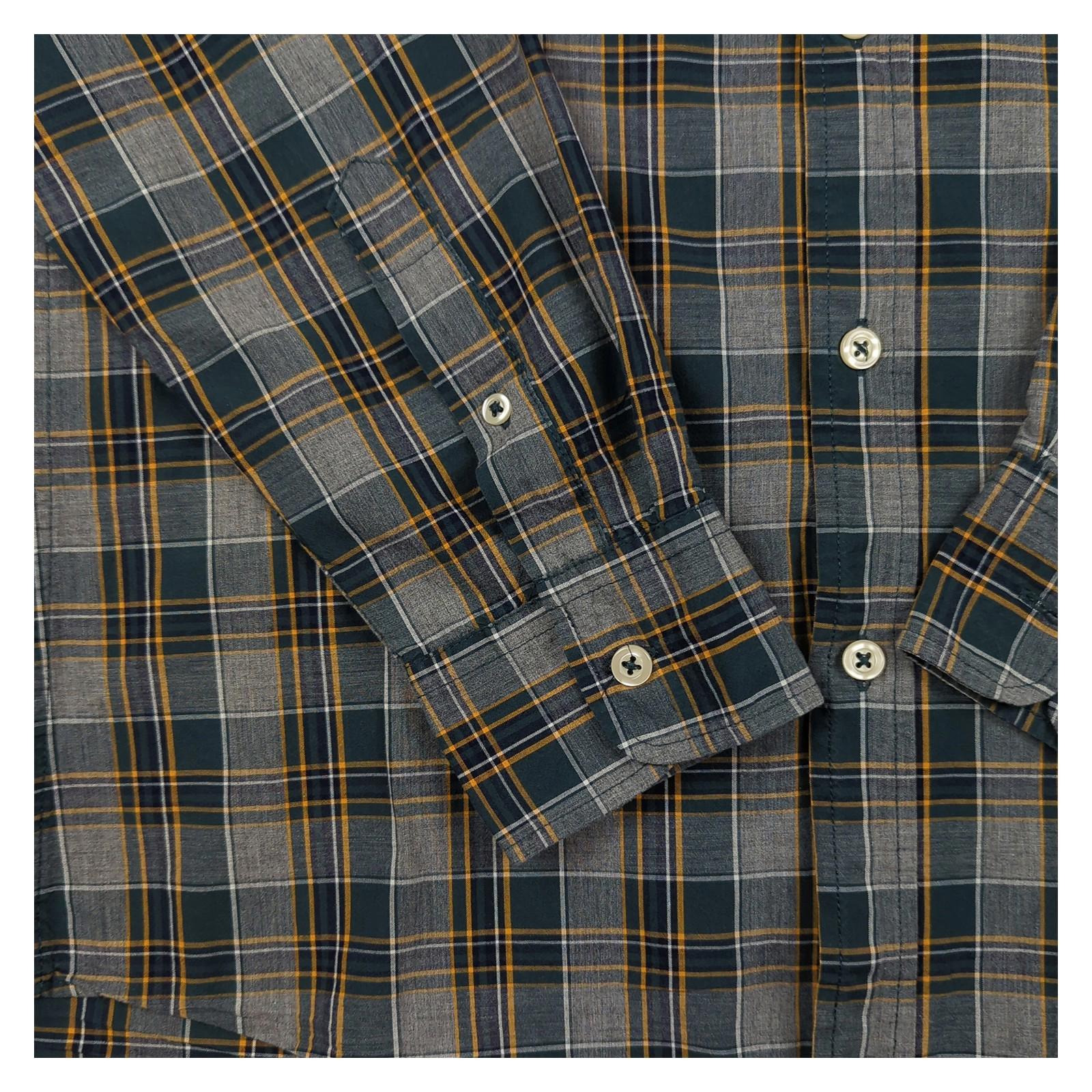 United Colors Of Benetton Benetton Mens Shirt 15.5 M Medium Multicoloured Check Long Sleeve Cotton Used shirt RewearableUK