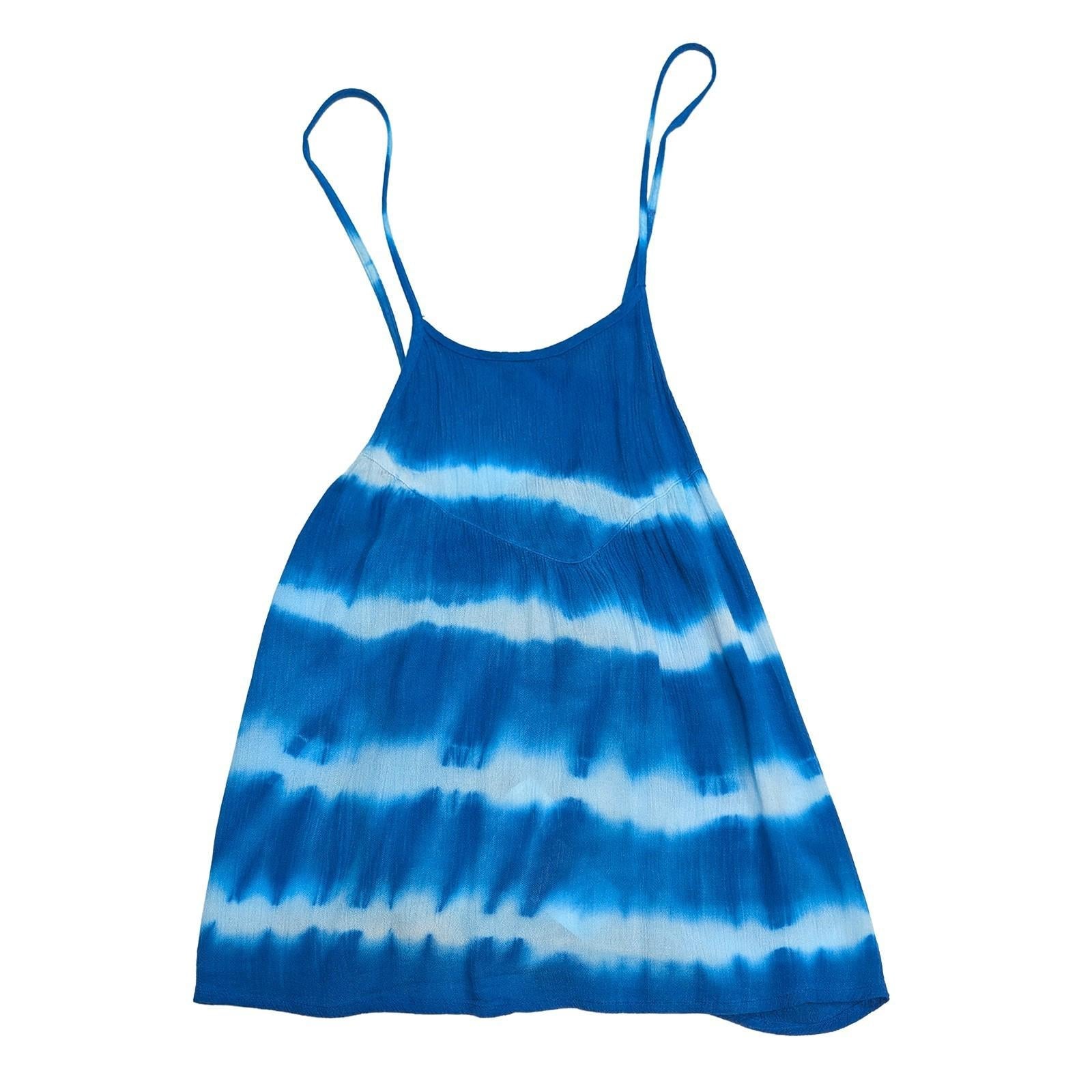 billabong womens blue tie dye strappy cami top size m viscose summer by Billabong – | RewearableUK
