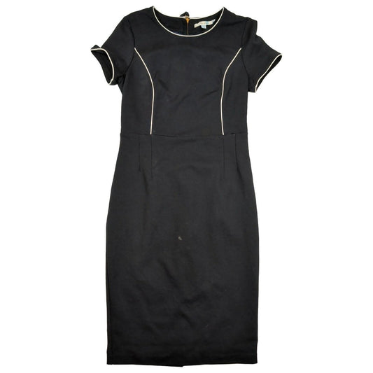 Boden Black Pencil Dress UK 12 US 8 Stretch Jersey Work Dress by Boden – | RewearableUK