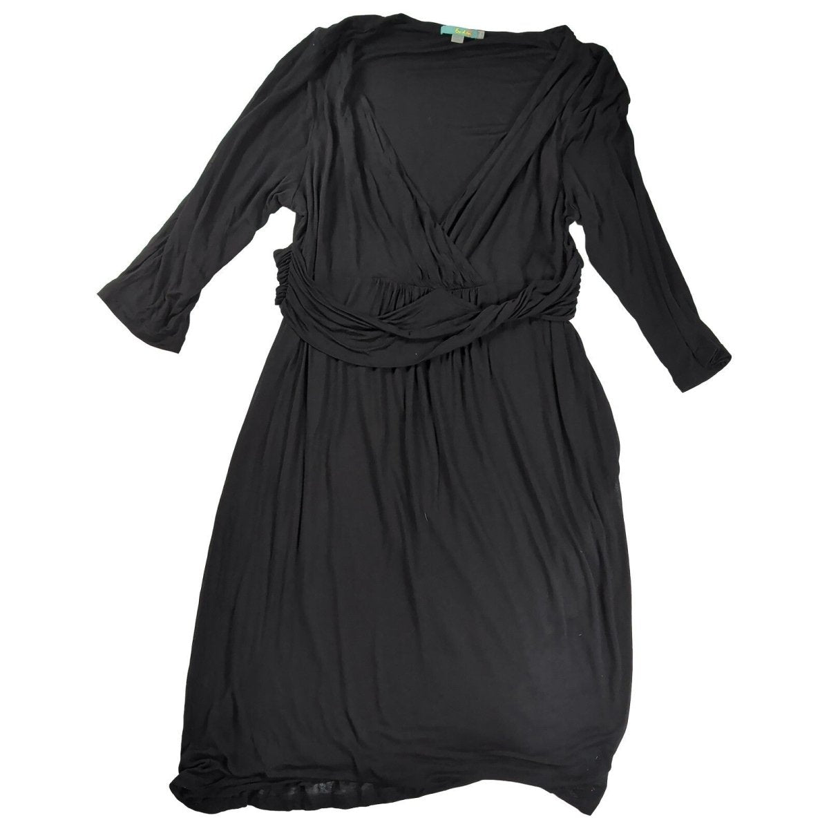 Boden Black Wrap Jersey Dress UK 10 Lyocell – product photo 1 | RewearableUK