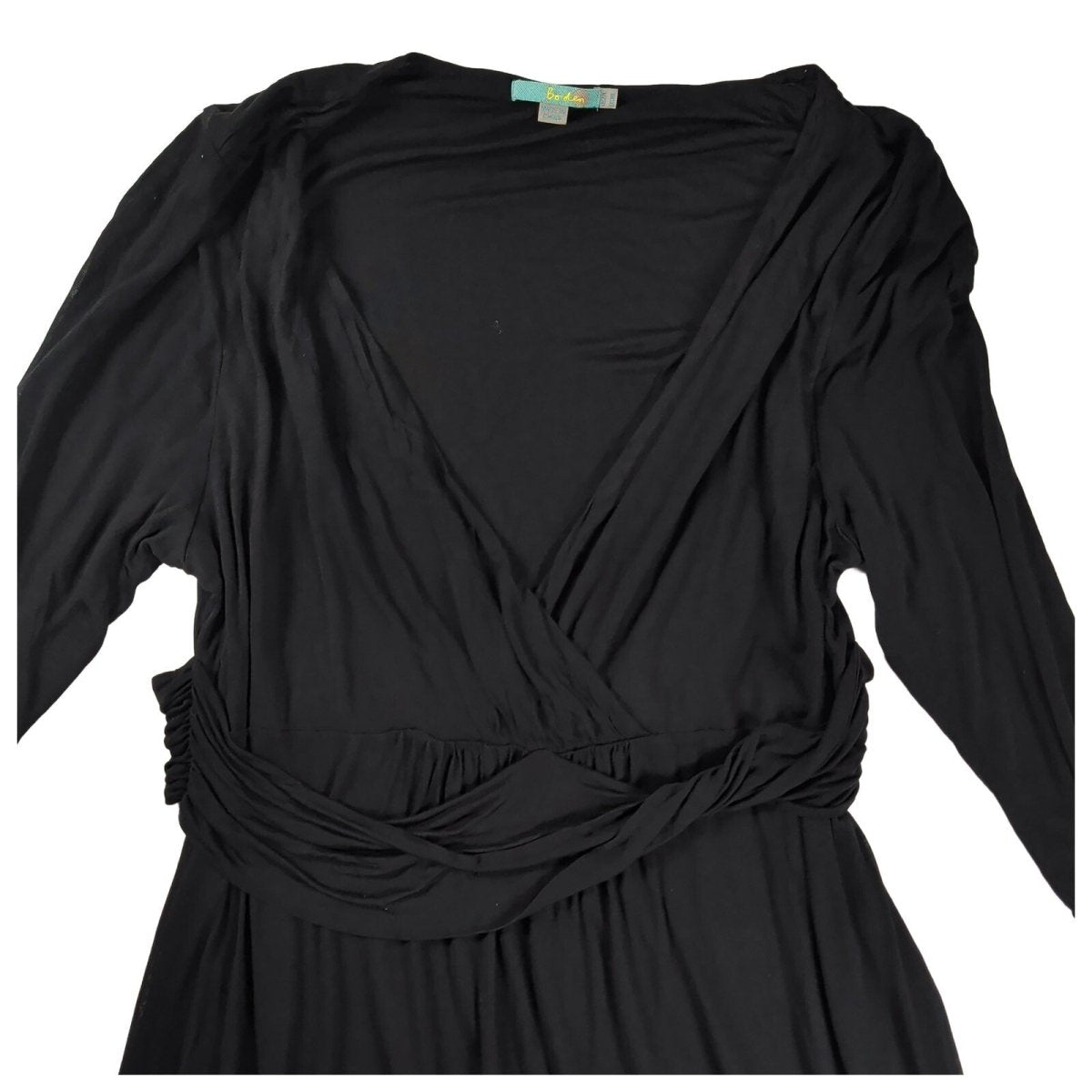 Boden Black Wrap Jersey Dress UK 10 Lyocell – product photo 3 | RewearableUK