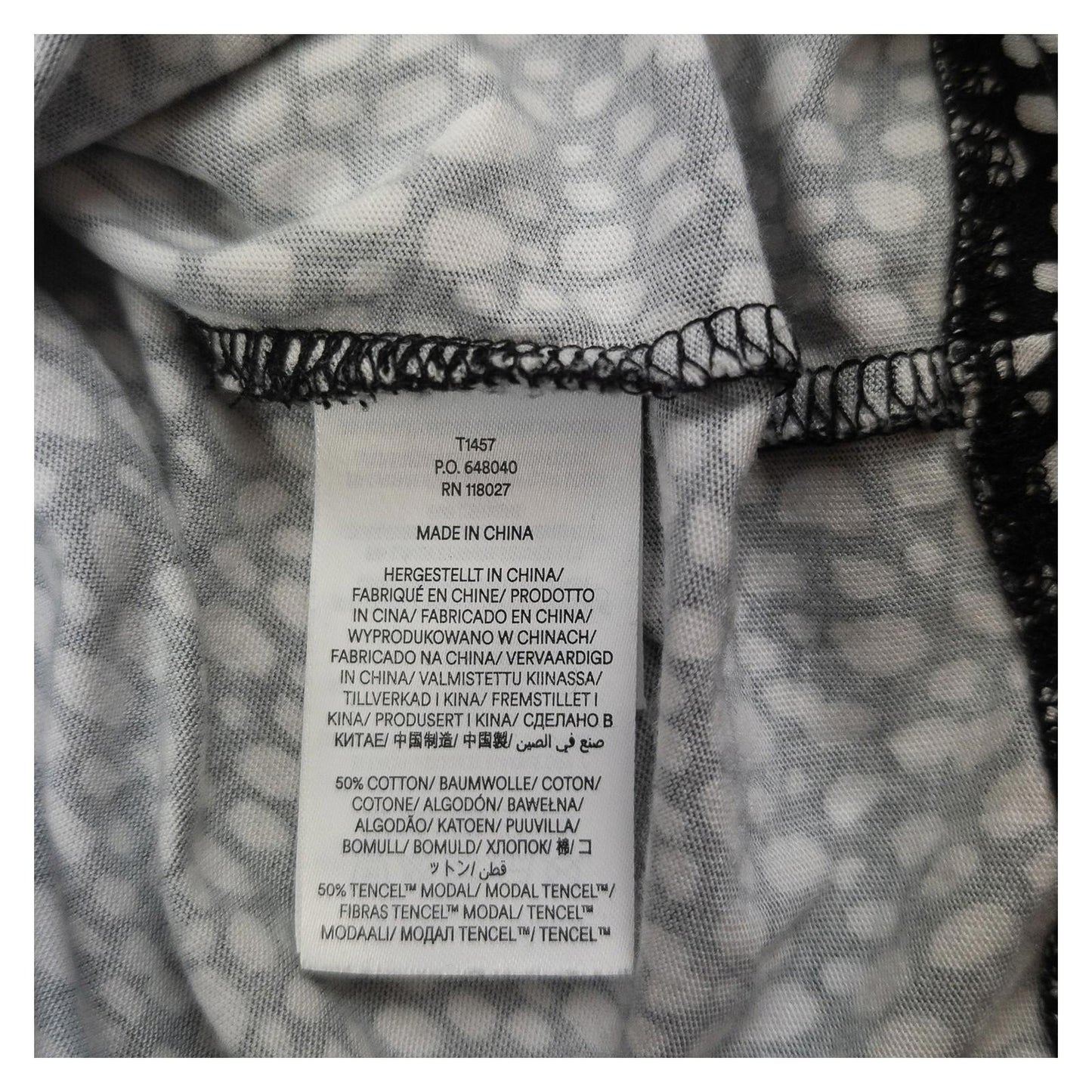 Boden Blouse Top UK 12 Black White Abstract Dot Print Cotton Tencel Long Sleeve by Boden – | RewearableUK