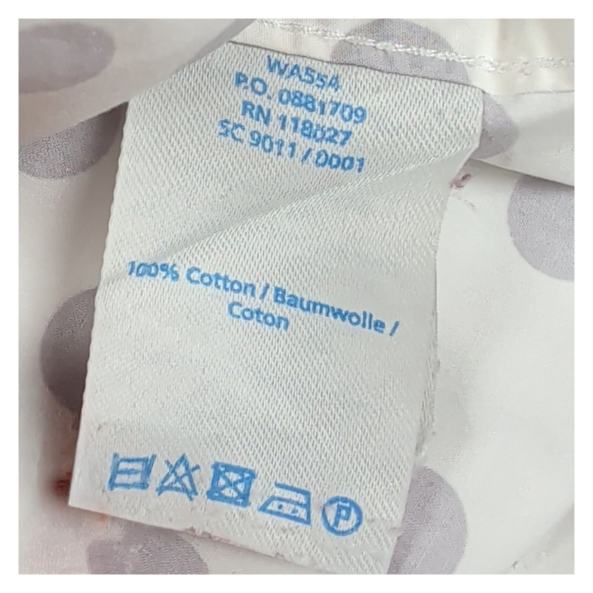Boden Classic Shirt UK 12R White Grey Polka Dot 100% Cotton Long Sleeve – product photo 6 | RewearableUK