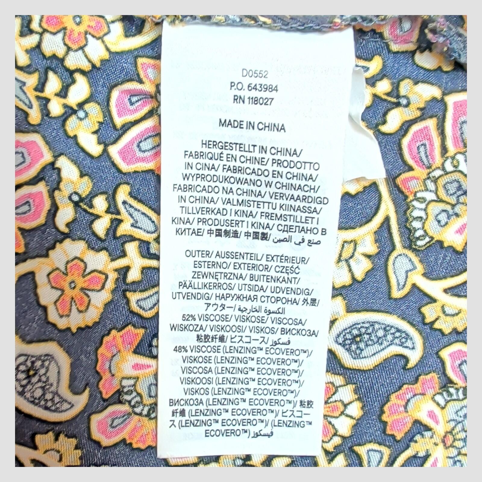 Boden Floral Dress Blue V Neck Fit Flare UK 16 Summer Viscose by Boden – | RewearableUK