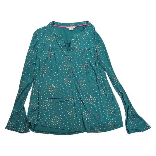 Boden Nadine Jersey Top UK 12 Teal Confetti Spot – product photo 1 | RewearableUK
