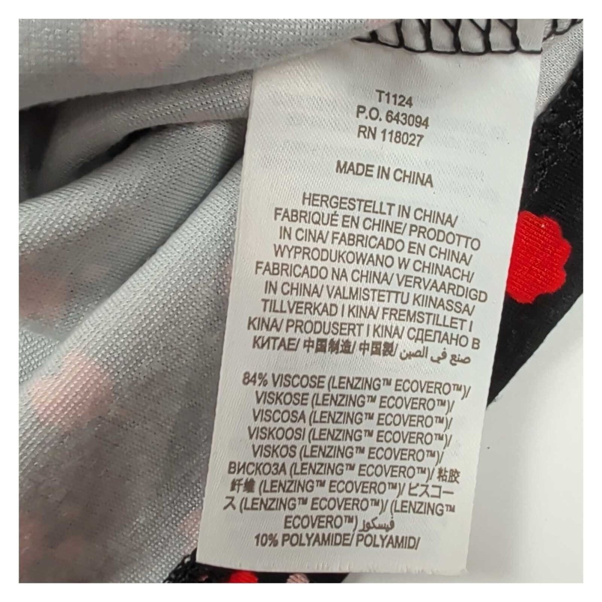 Boden Ponte Twist Front Top UK 10 Black Red Floral Long Sleeve Jersey – product photo 5 | RewearableUK