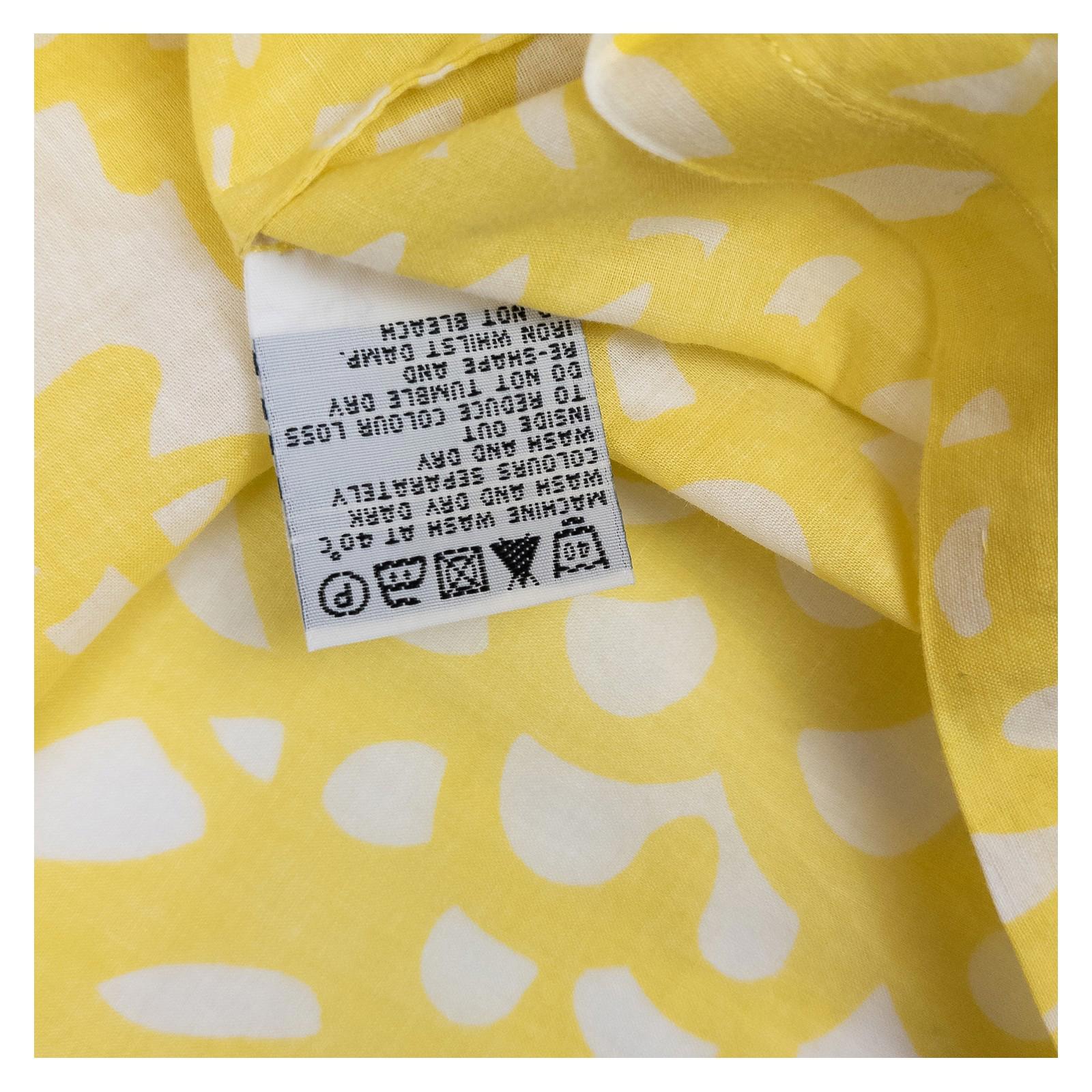 Boden Top UK 14 Yellow 100% Cotton Print Henley Short Sleeve NWOT by Boden – | RewearableUK