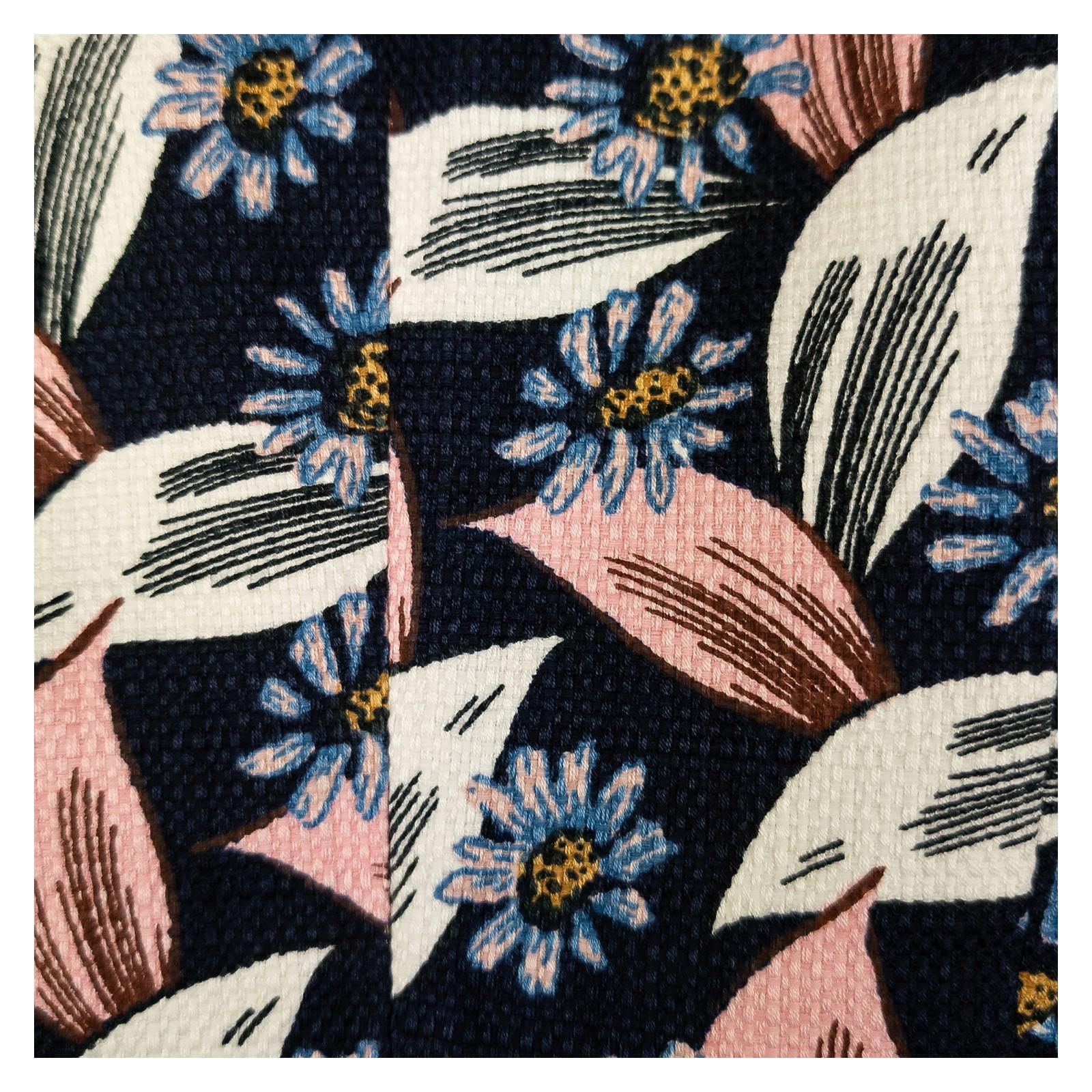 Boden Woman Floral Shell Top Size UK 10 Navy Cotton Blend Sleeveless Textured by Boden – | RewearableUK