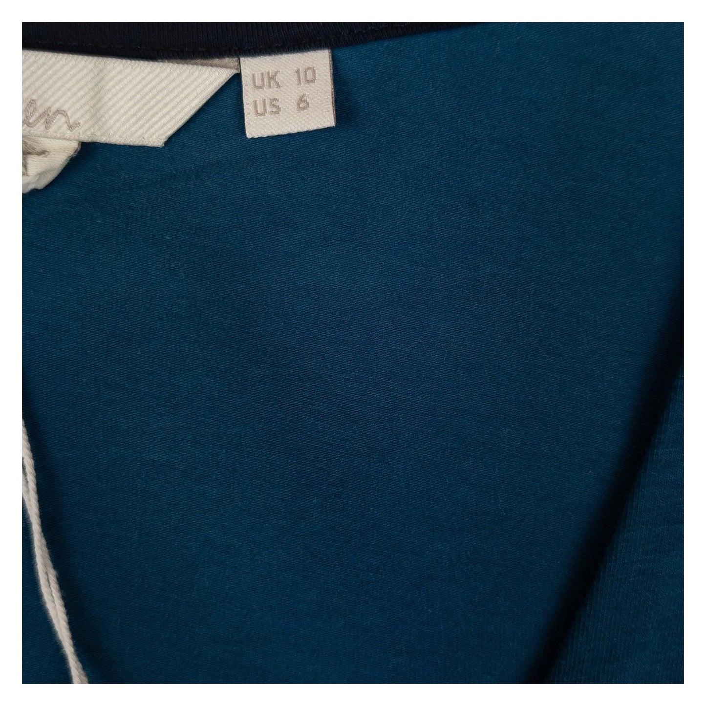 Boden Womens Sleeveless Top Vest UK 10 Teal Cotton Stretch Scoop Neck NWT by Boden – | RewearableUK