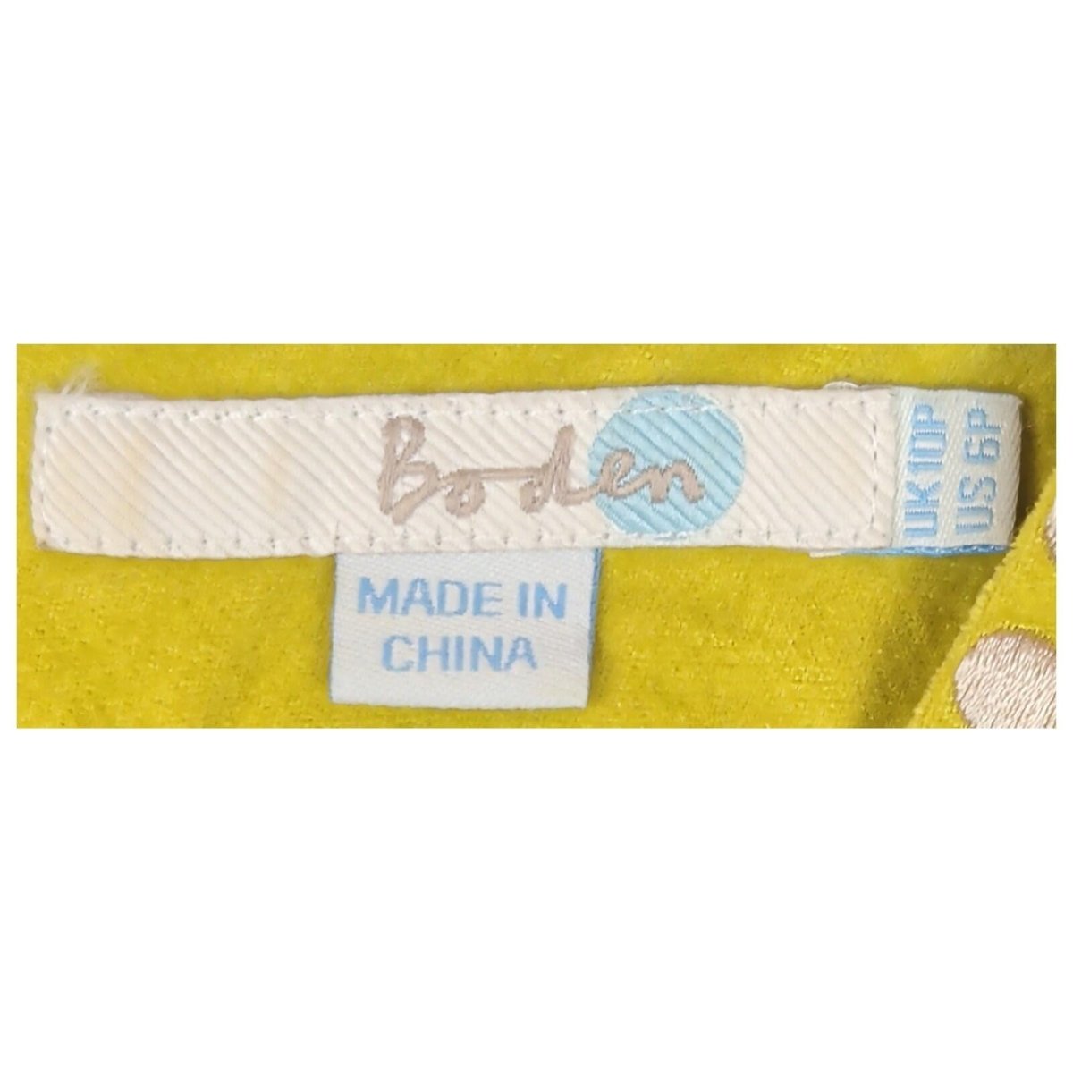 Boden Womens Yellow Cotton Dress UK 8 US 4 Embellished Neck Pockets by Boden – | RewearableUK
