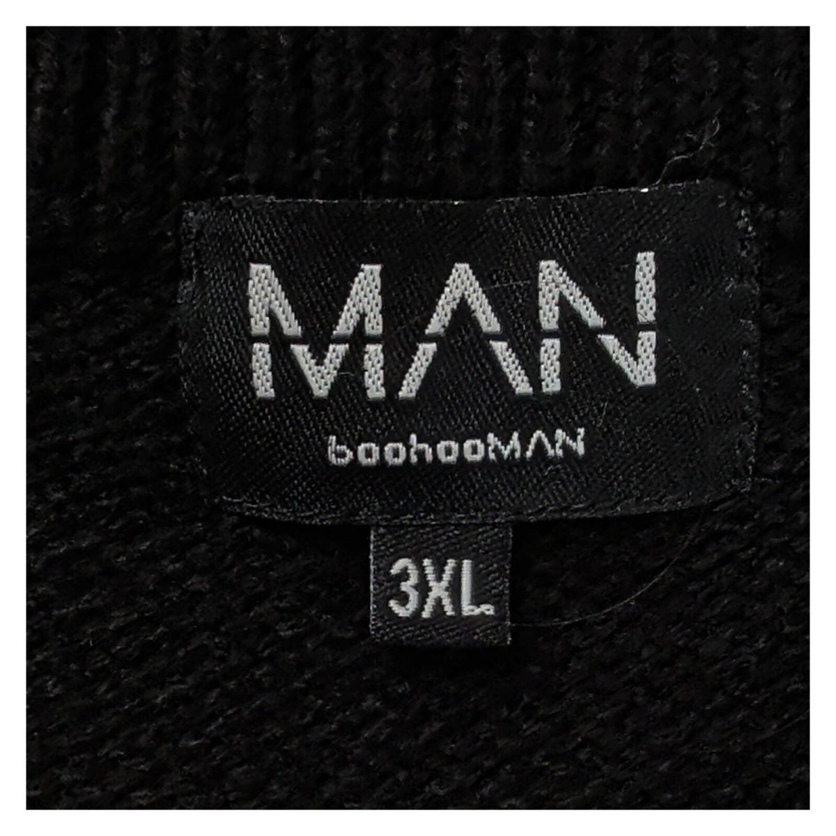 boohooMAN Men's Well Hung Christmas Jumper 3XL Black Novelty Knit – Christmas Jumper product photo 3 | RewearableUK