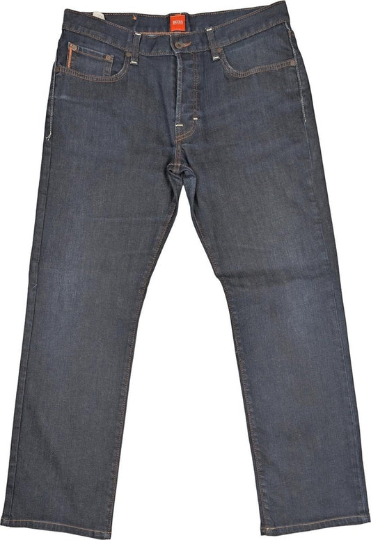 boss hugo boss mens dark blue wash stretch regular fit jeans pants size 34 32 by Hugo Boss – | RewearableUK