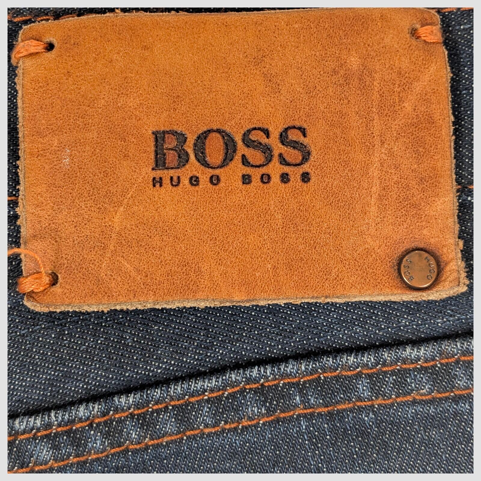 boss hugo boss mens dark blue wash stretch regular fit jeans pants size 34 32 by Hugo Boss – | RewearableUK