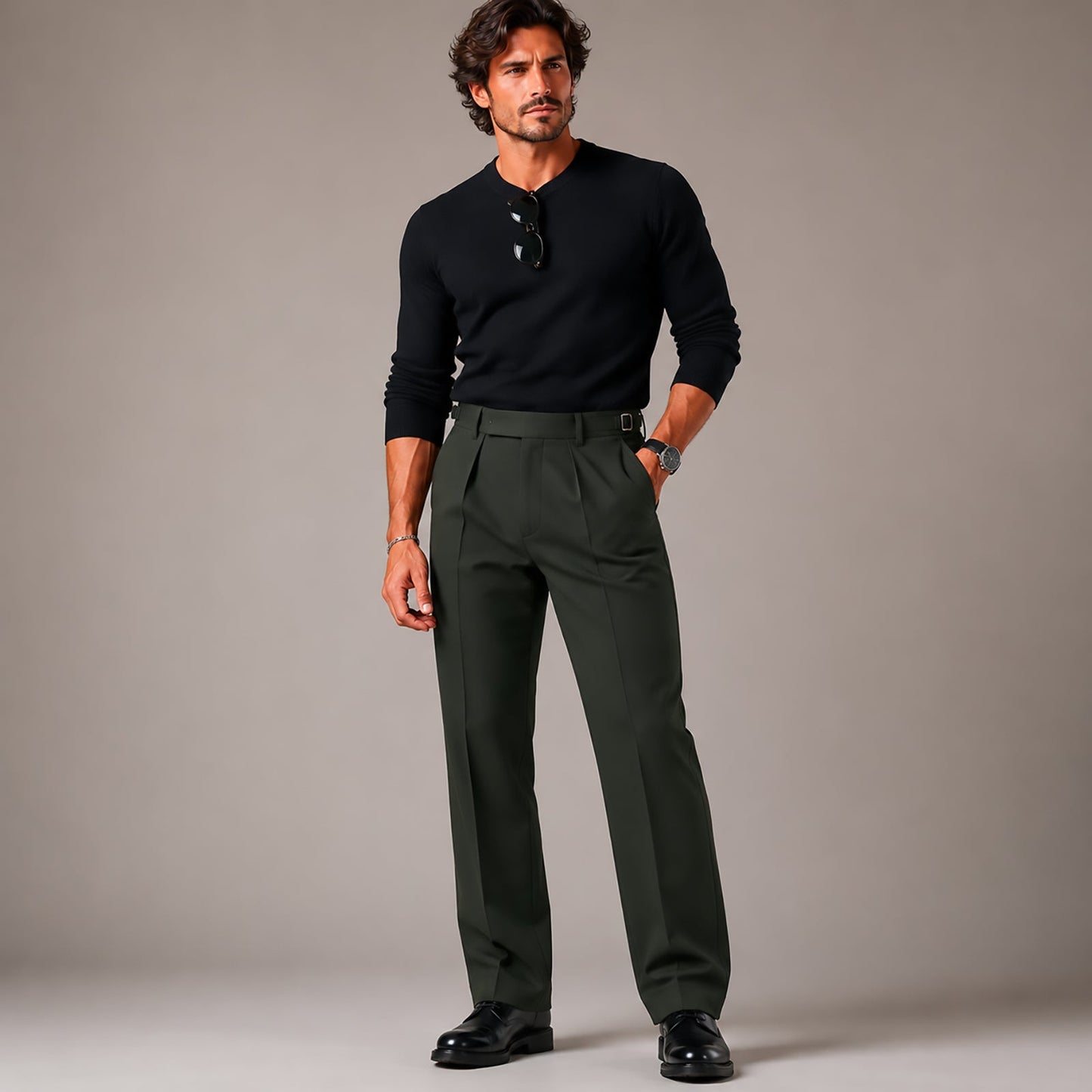 British Army Barrack Dress Trousers W34 L30 Green Mens by RewearableUK – MILITARY | RewearableUK